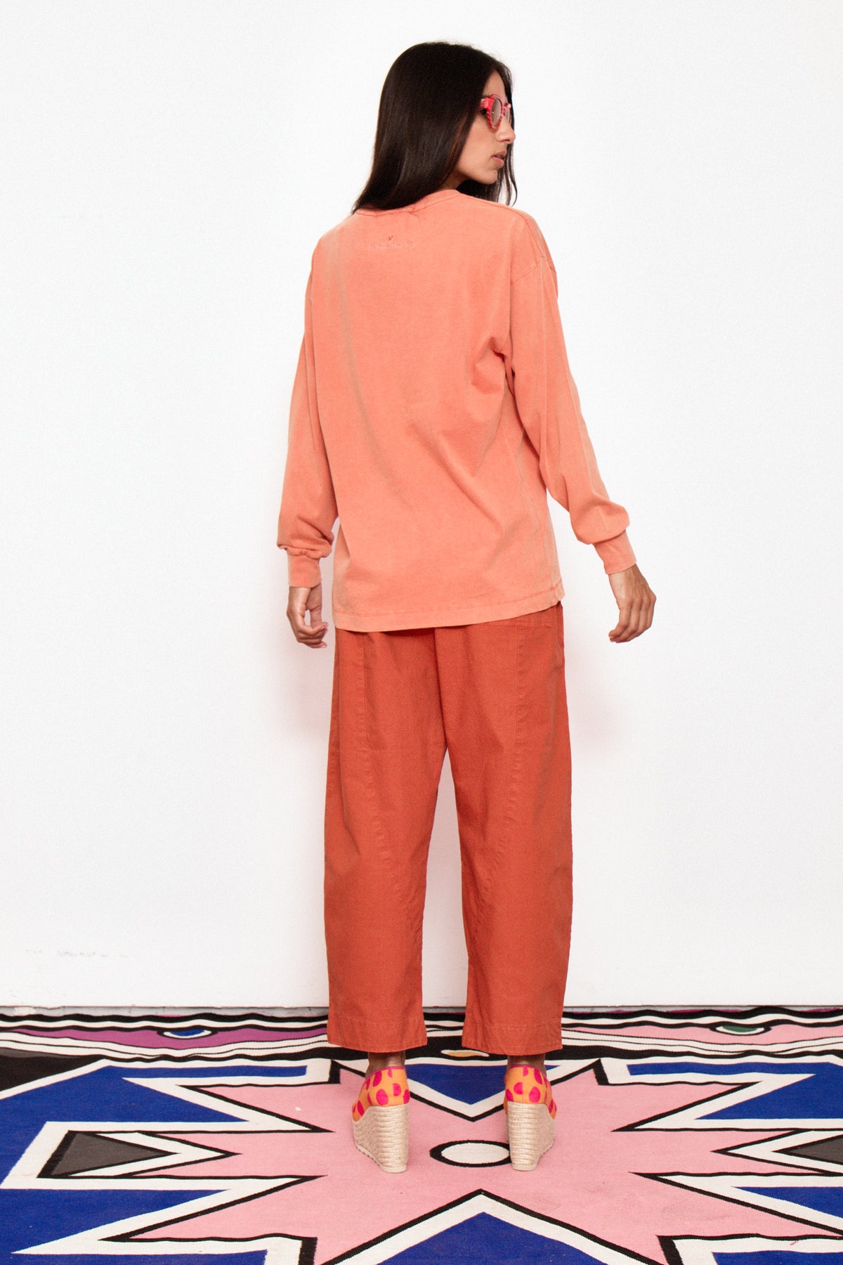 CAMISETA MANGA LARGA AGATHA X COLORS NARANJA