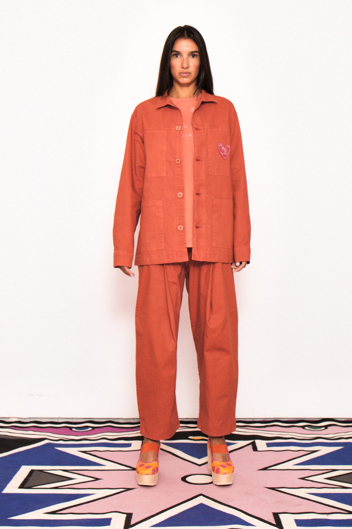 CAMISETA MANGA LARGA AGATHA X COLORS NARANJA