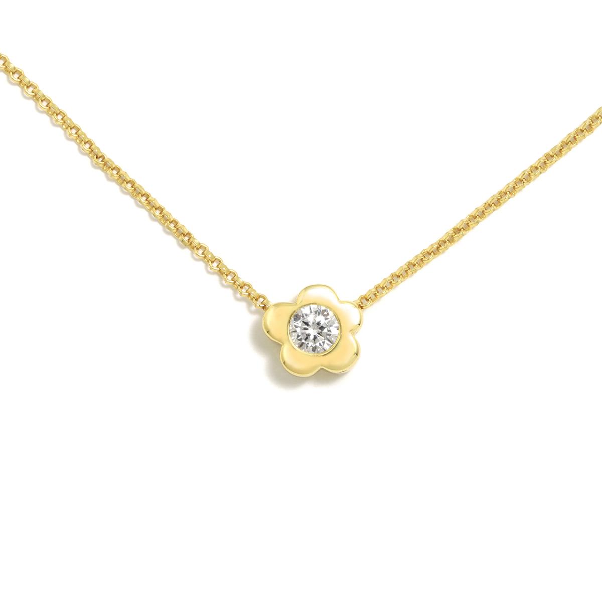 GAGA FLOWER PENDANT SILVER WITH GOLD PLATING