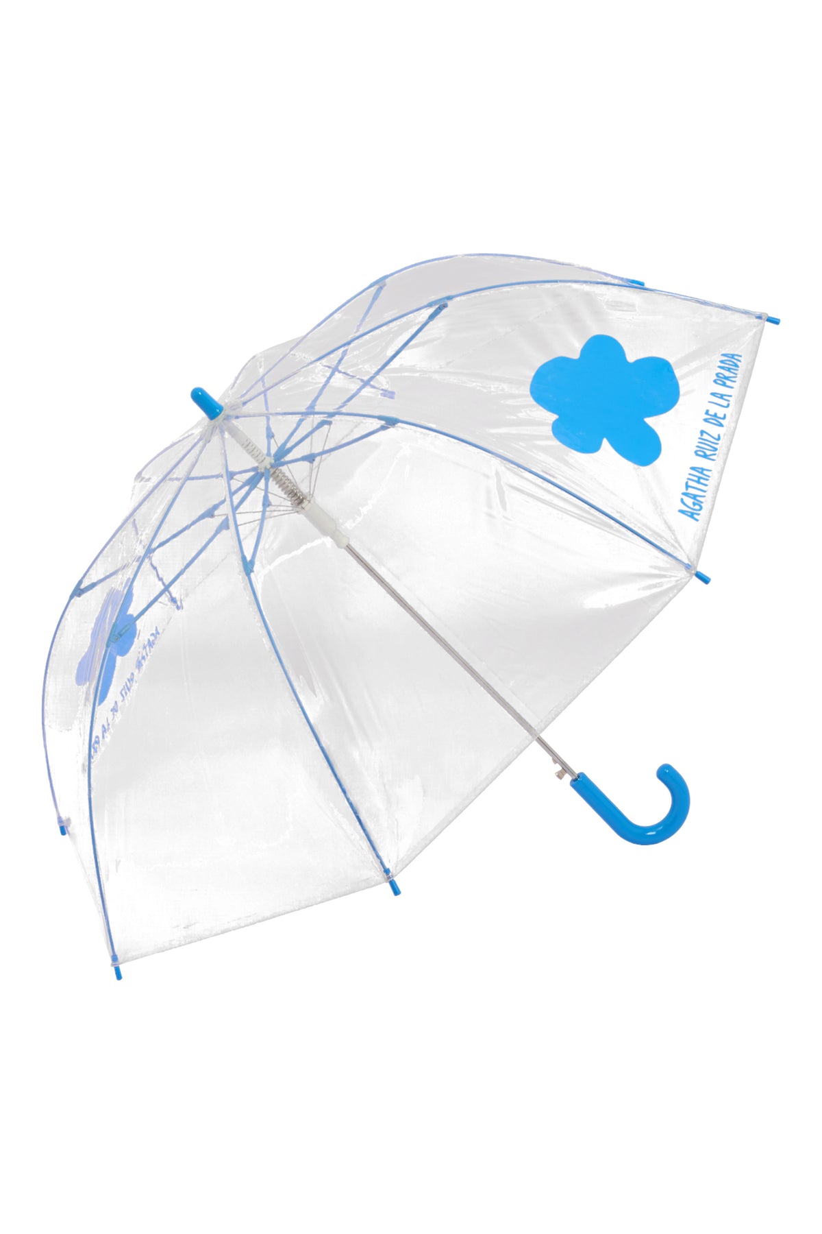 PARAGUAS INFANTIL TRANSPARENTE NUBE AZUL