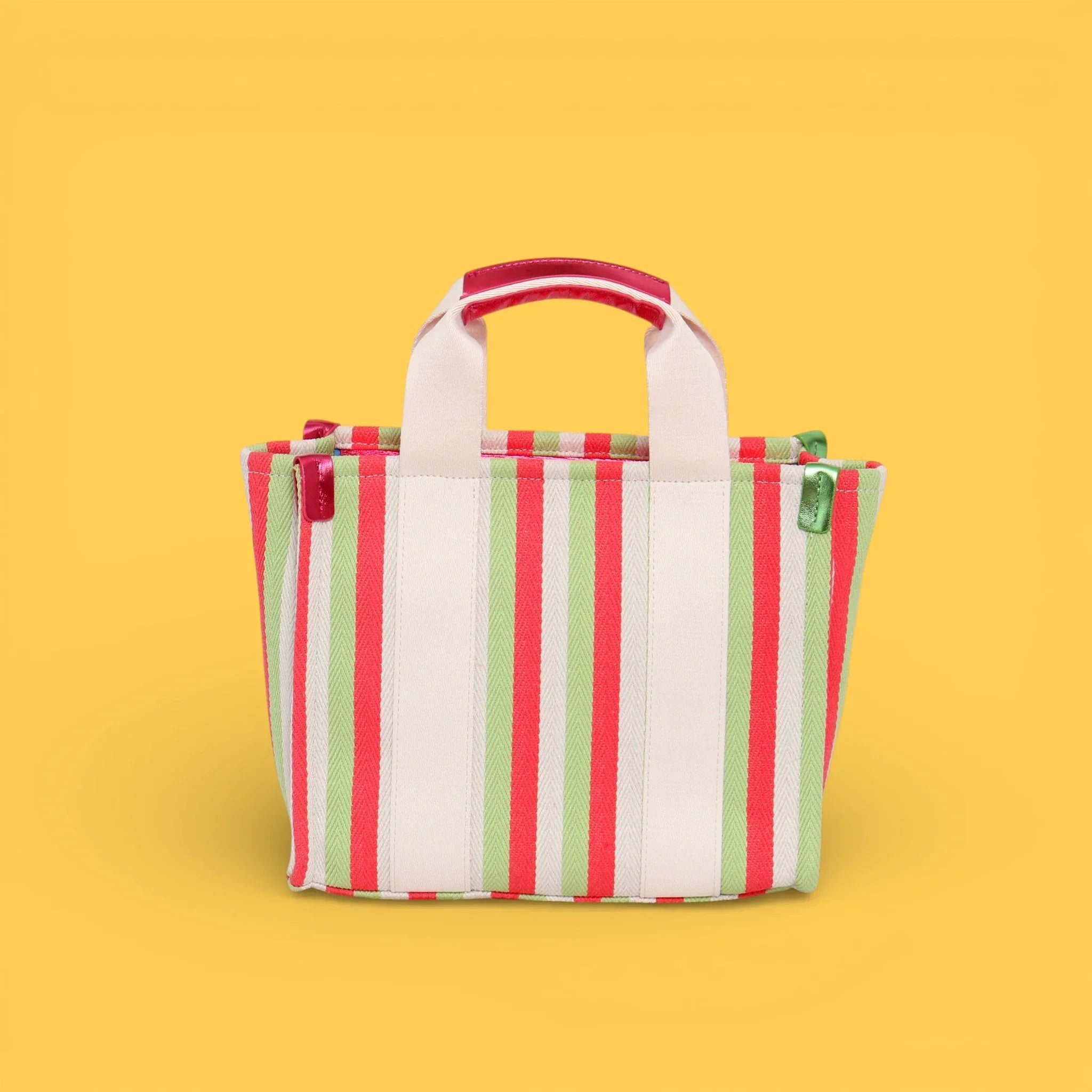 BOLSO LONA LINEAS ROSA - Agatha Ruiz de la Prada