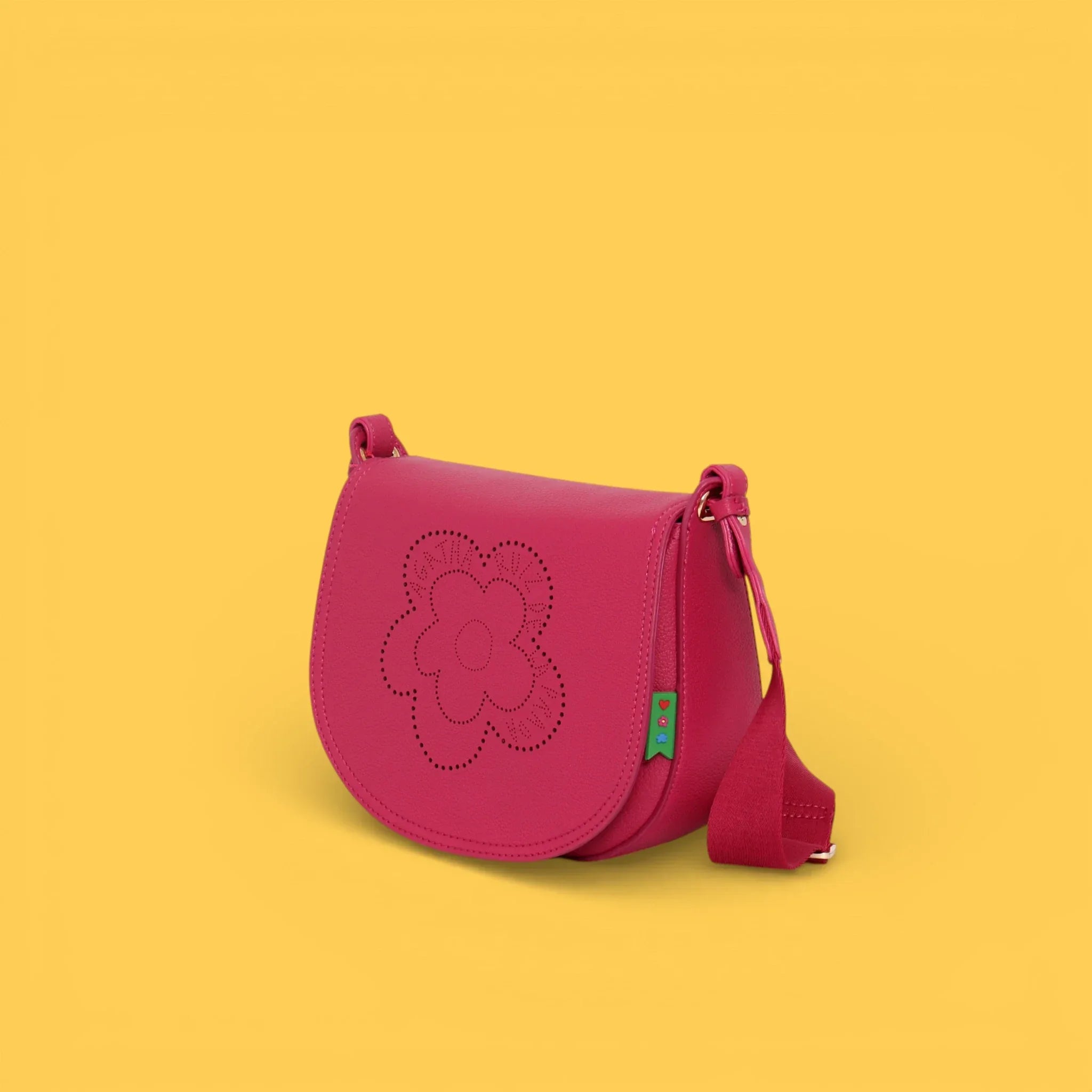 BANDOLERA TAPA CALADO FLOR FUCSIA - Agatha Ruiz de la Prada