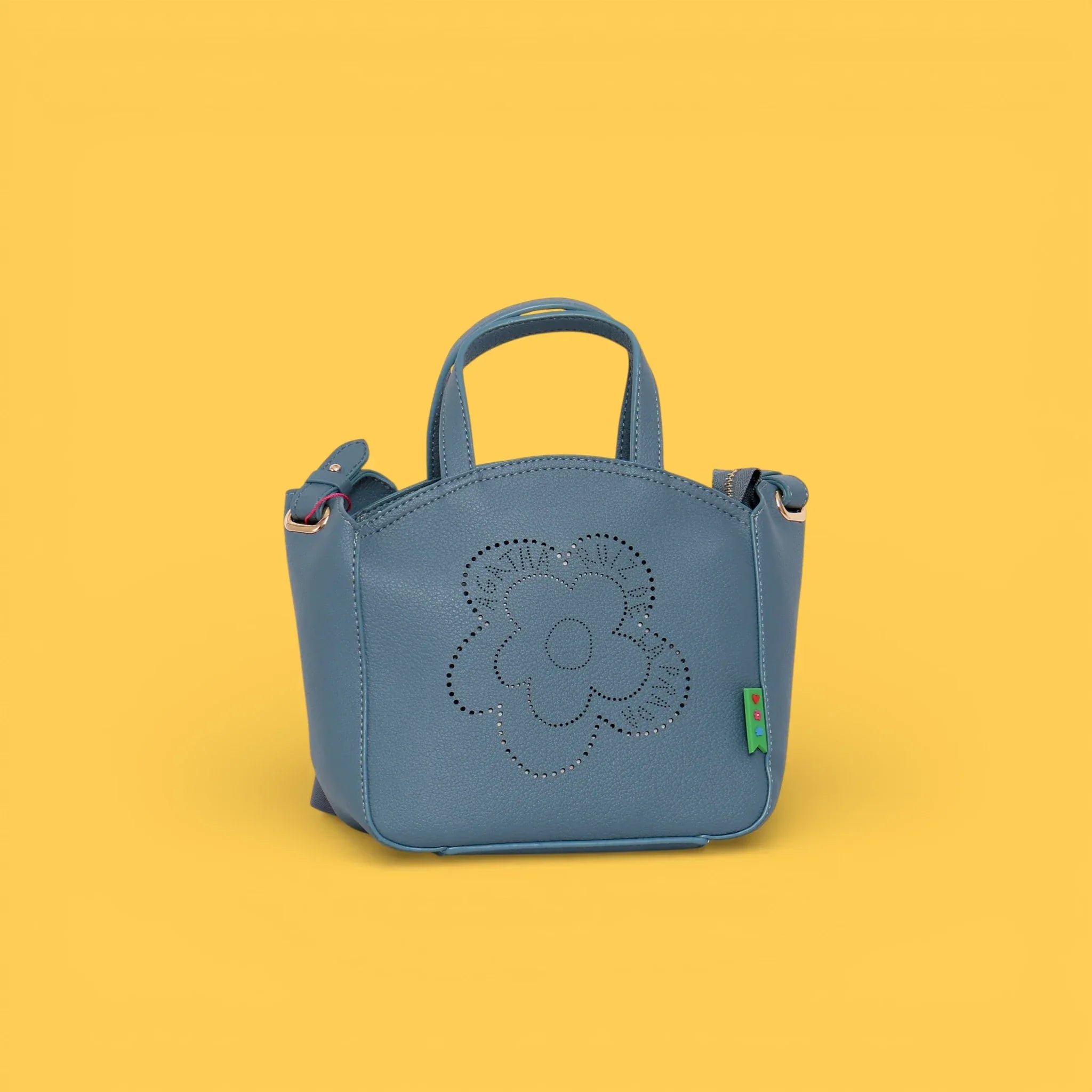 MINI TOTE CALADO FLOR AZUL - Agatha Ruiz de la Prada