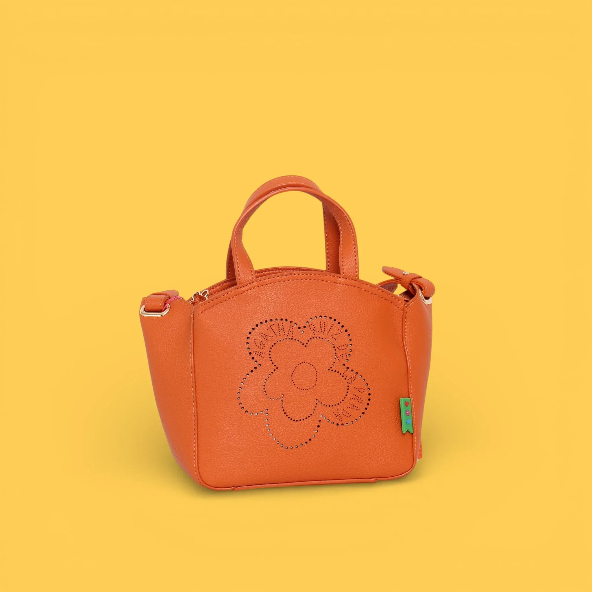 MINI TOTE CALADO FLOR NARANJA - Agatha Ruiz de la Prada