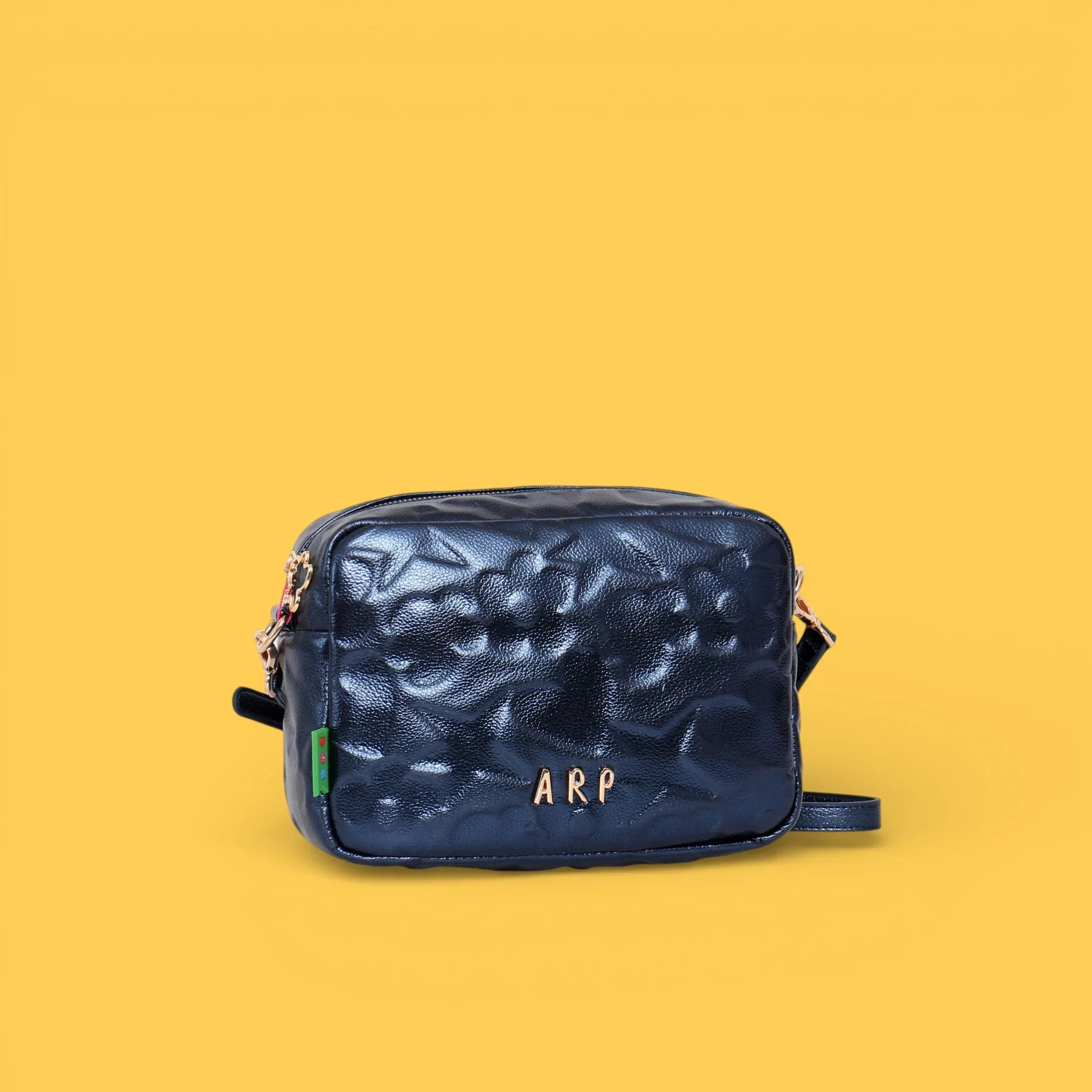 BANDOLERA GRABADO ICONOS AZUL - Agatha Ruiz de la Prada