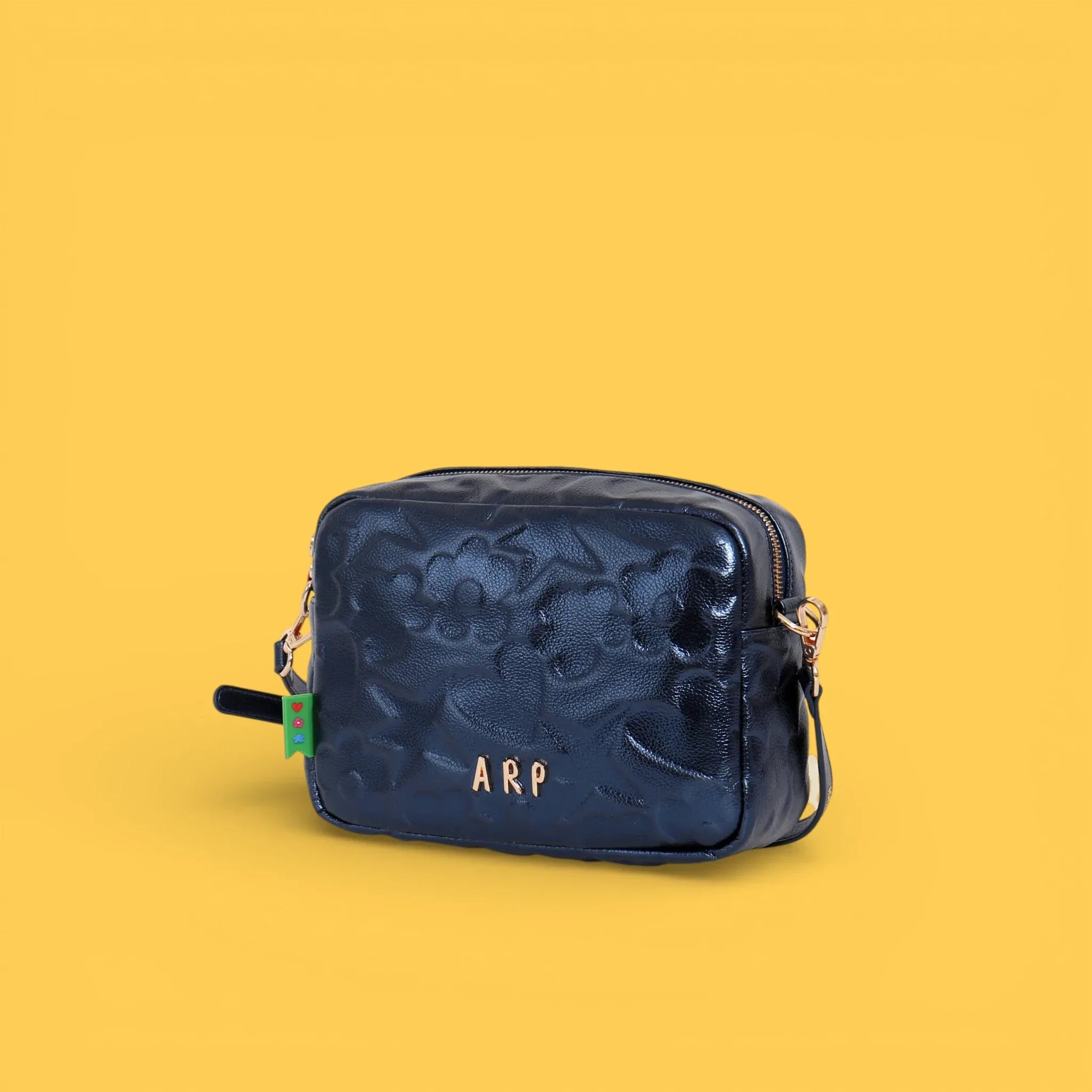 BANDOLERA GRABADO ICONOS AZUL - Agatha Ruiz de la Prada