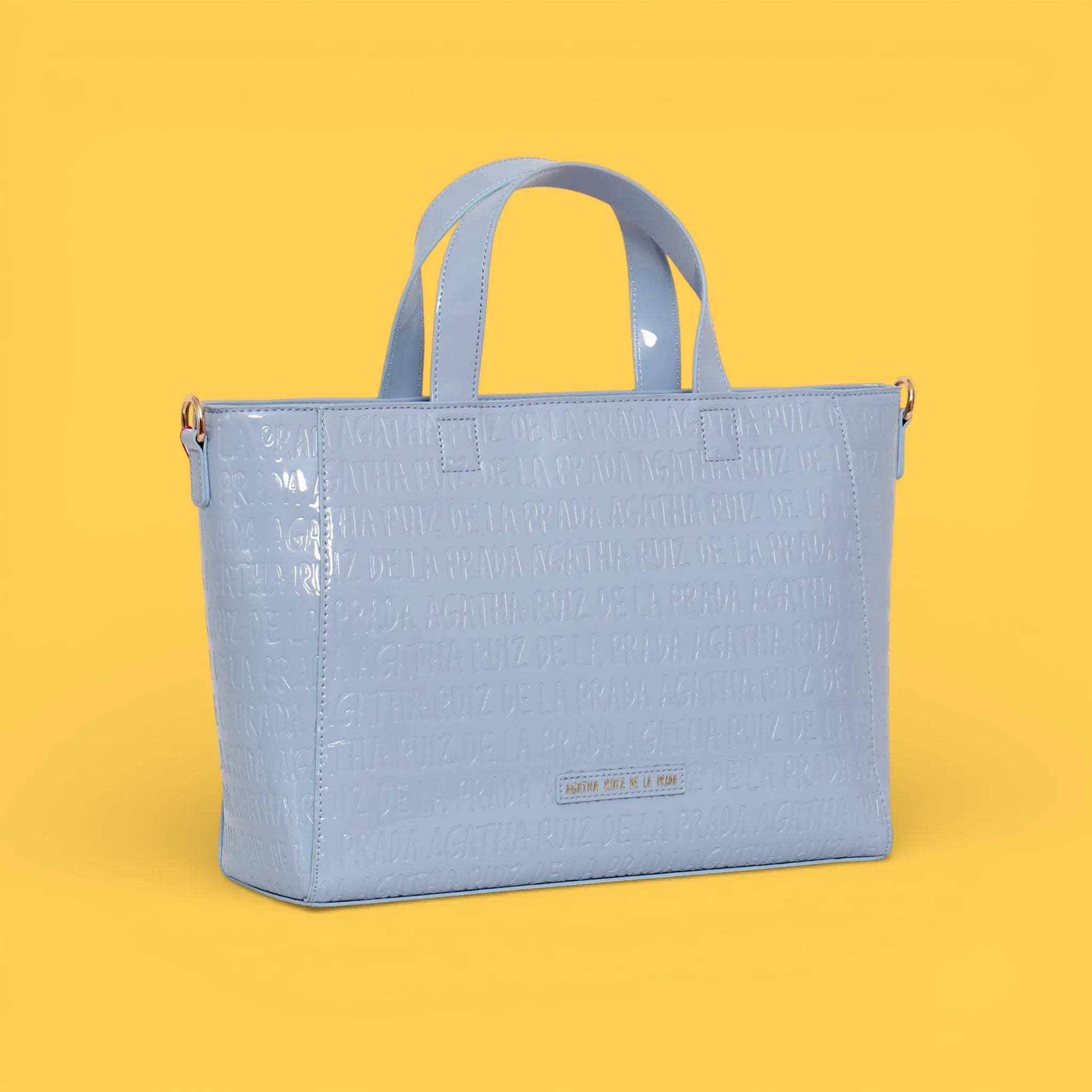 SHOPPER CHAROL LOGO AZUL - Agatha Ruiz de la Prada
