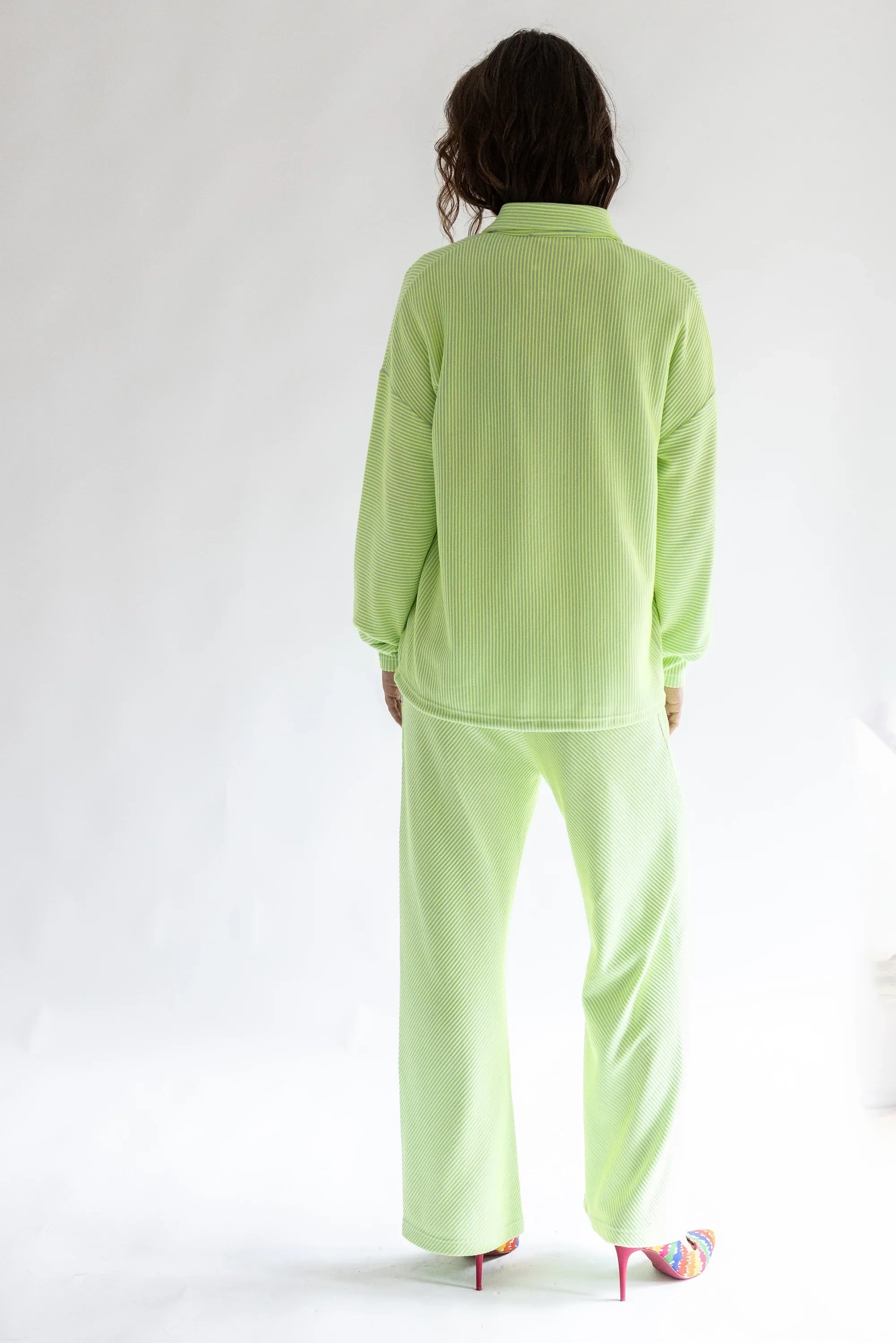 SUDADERA BOTONES RAYAS AMARILLAS - Agatha Ruiz de la Prada