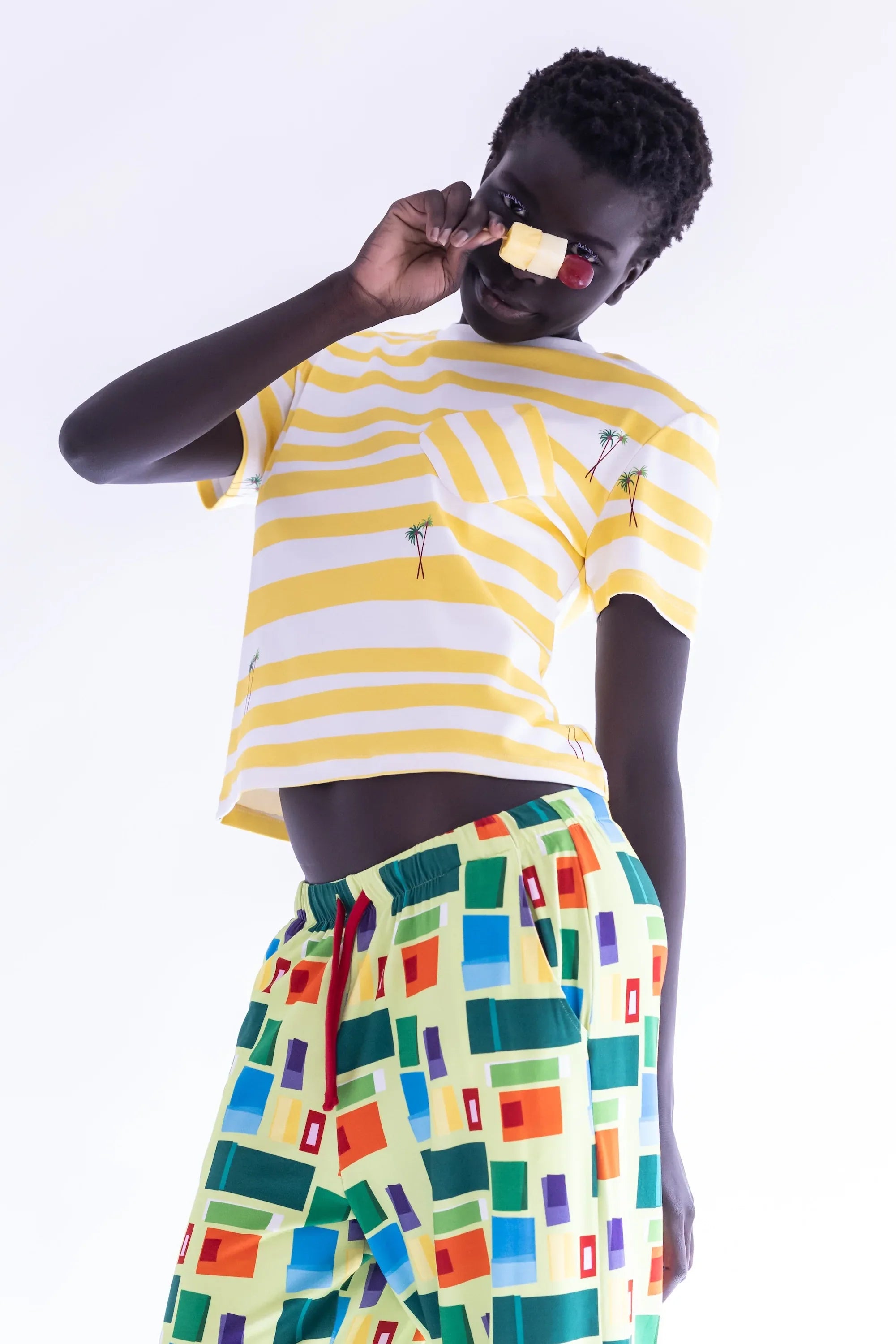 CAMISETA PALMERAS BOLSILLO