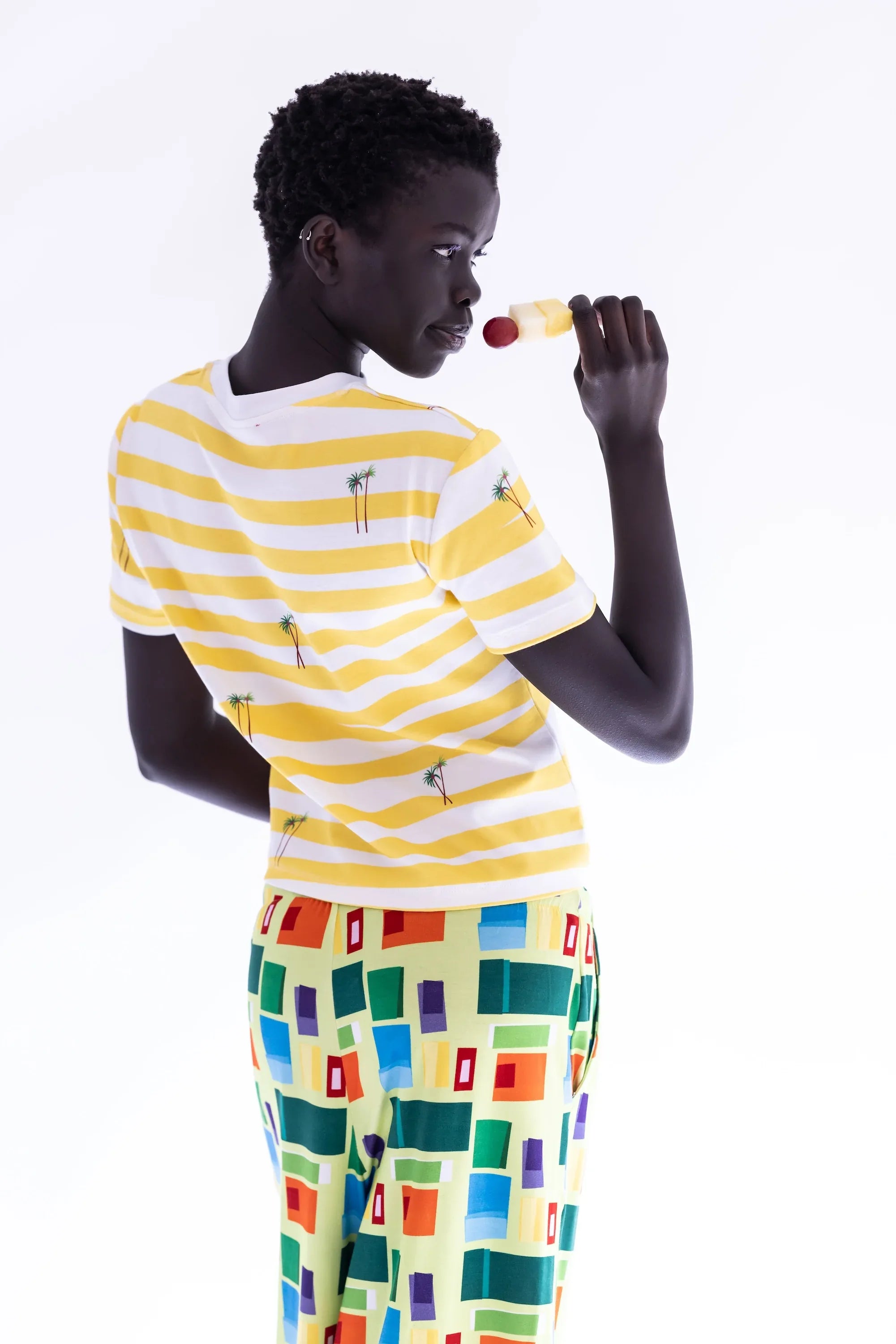 CAMISETA PALMERAS BOLSILLO