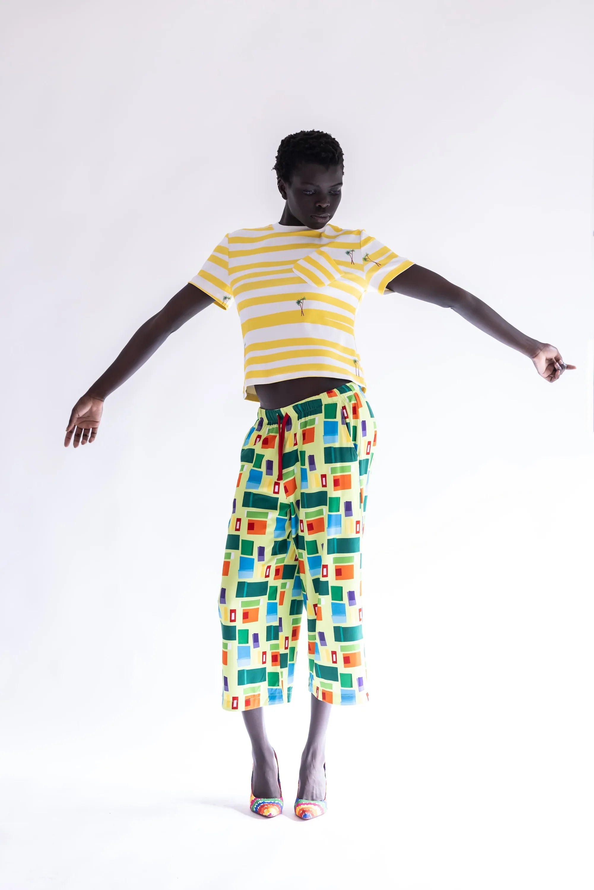 PANTALON VERDE CUADROS