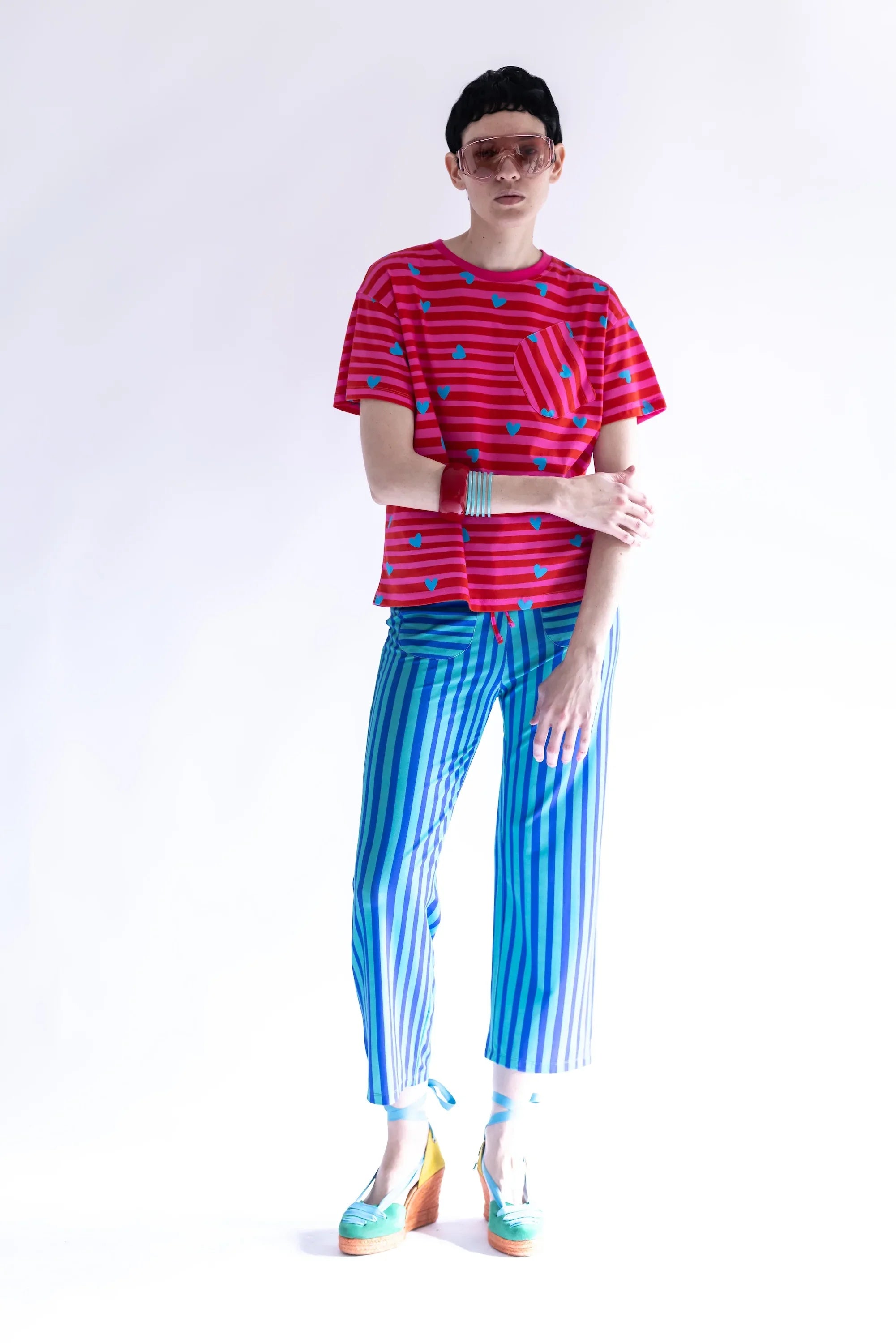 FUCHSIA SAILOR T-SHIRT WITH POCKET