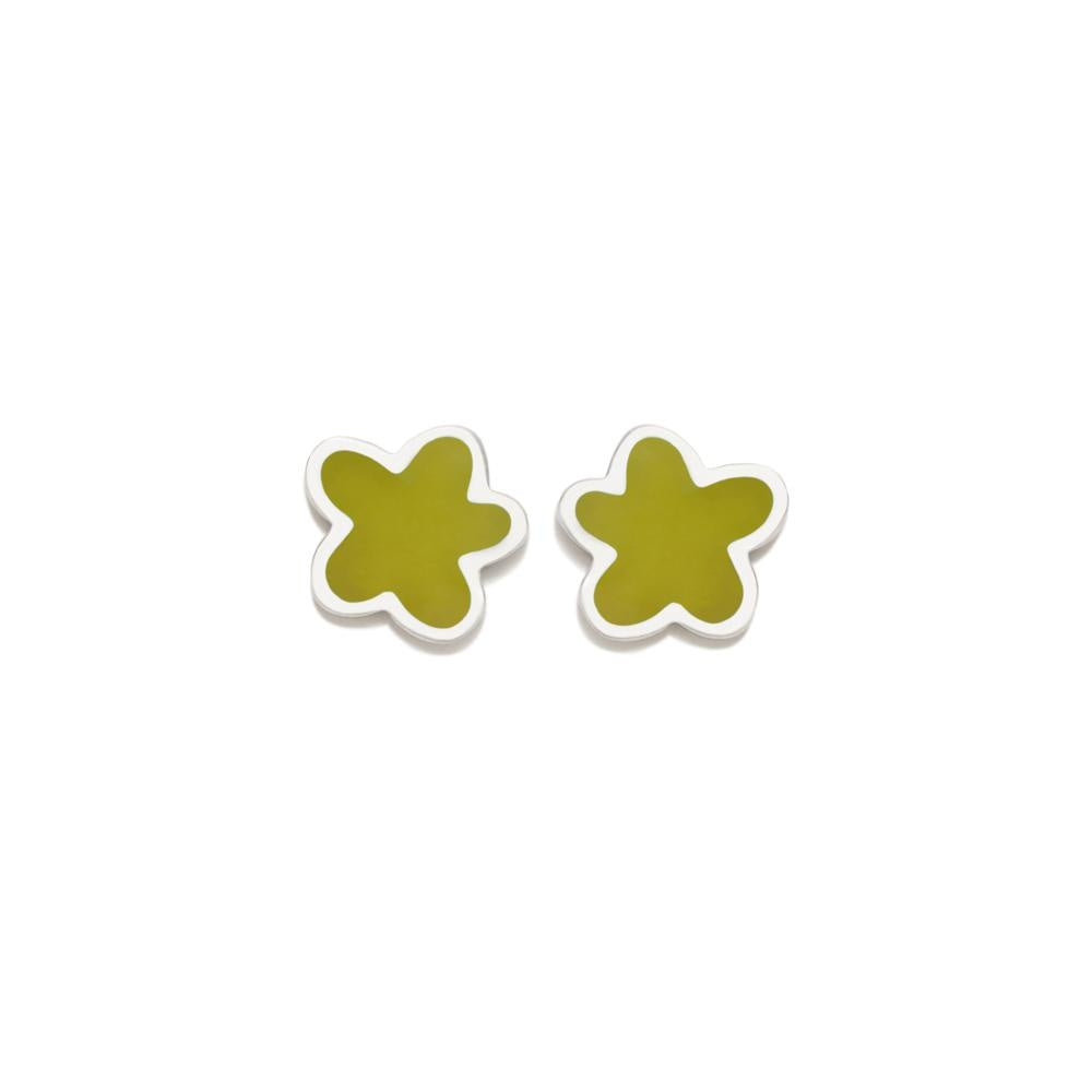 PENDIENTES VERDE FLOR