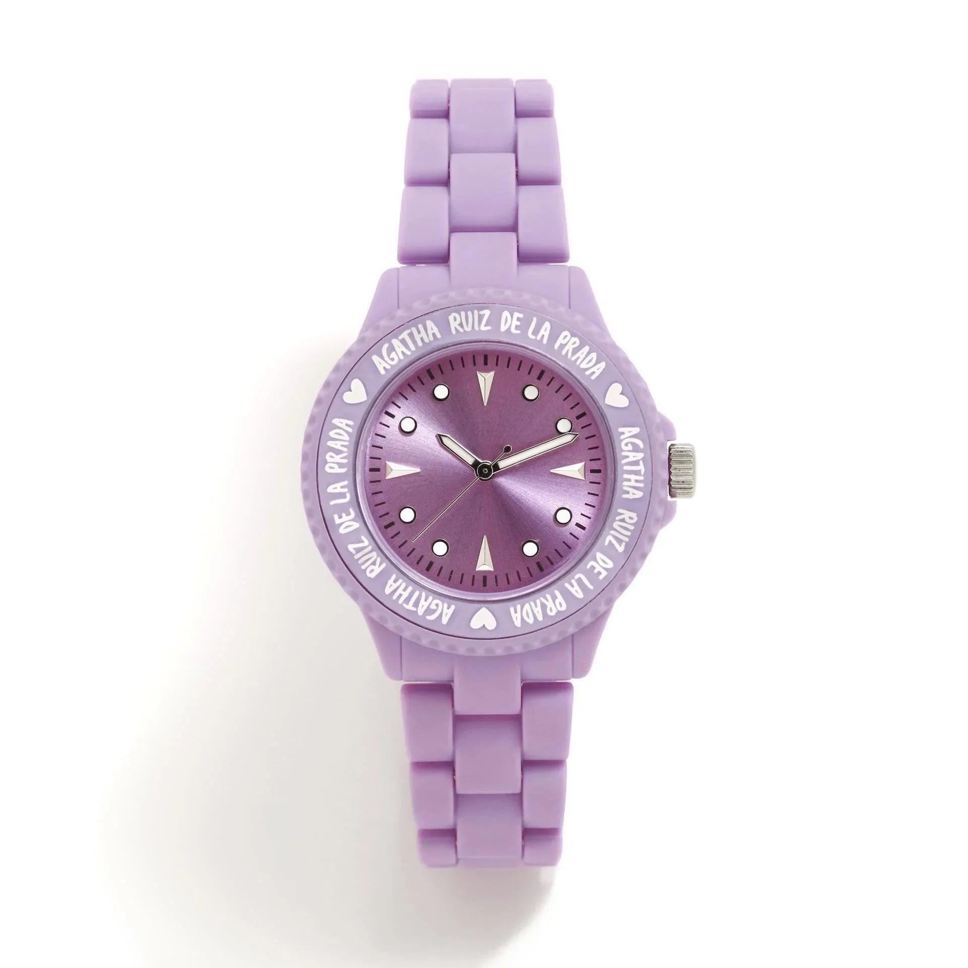 RELOJ PLASTICO MORADO - Agatha Ruiz de la Prada