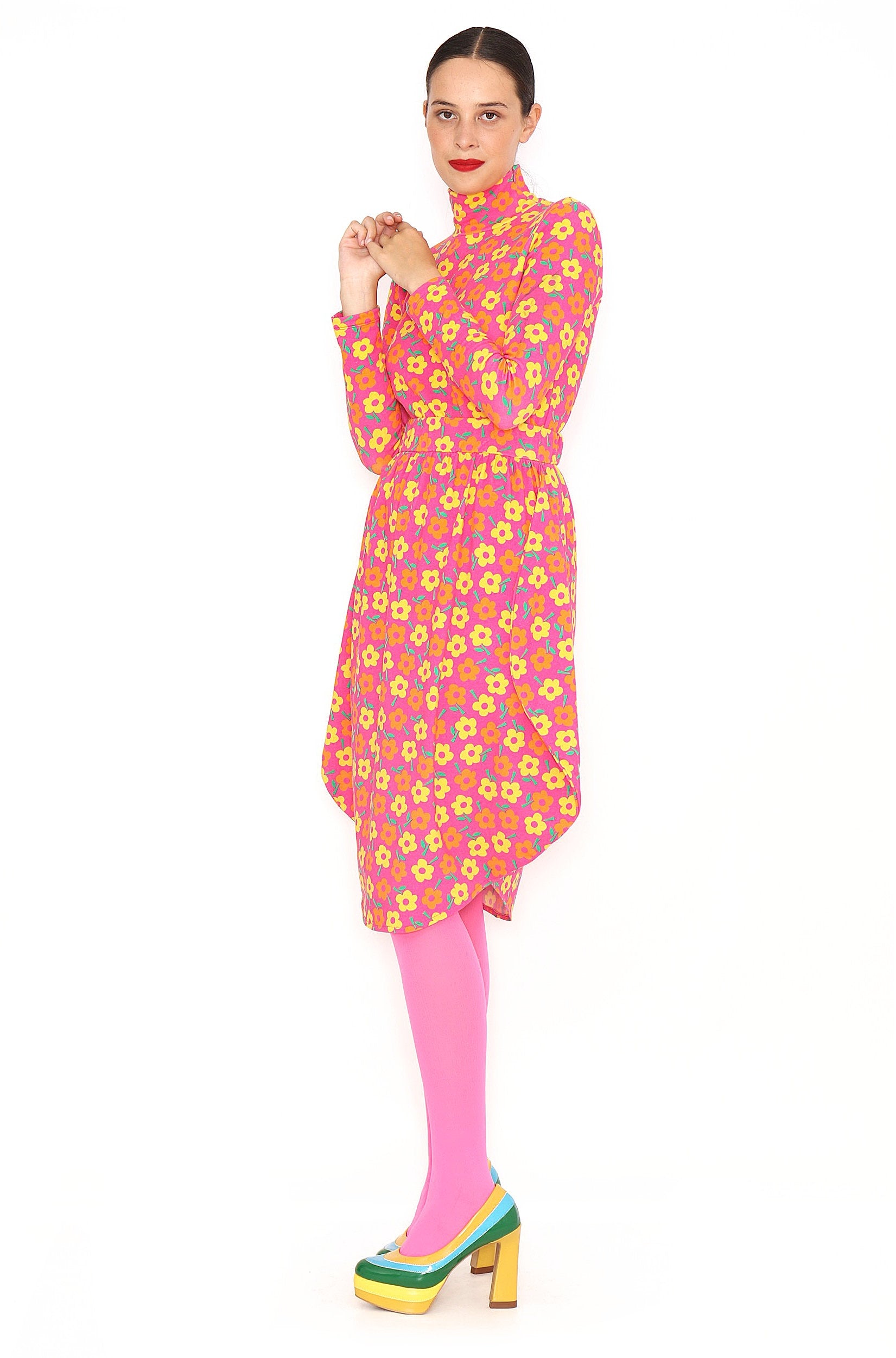 FALDA CIRCULO FLORES