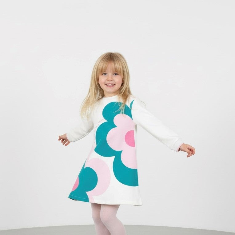 VESTIDO M/L GARDEN 2 FLORES