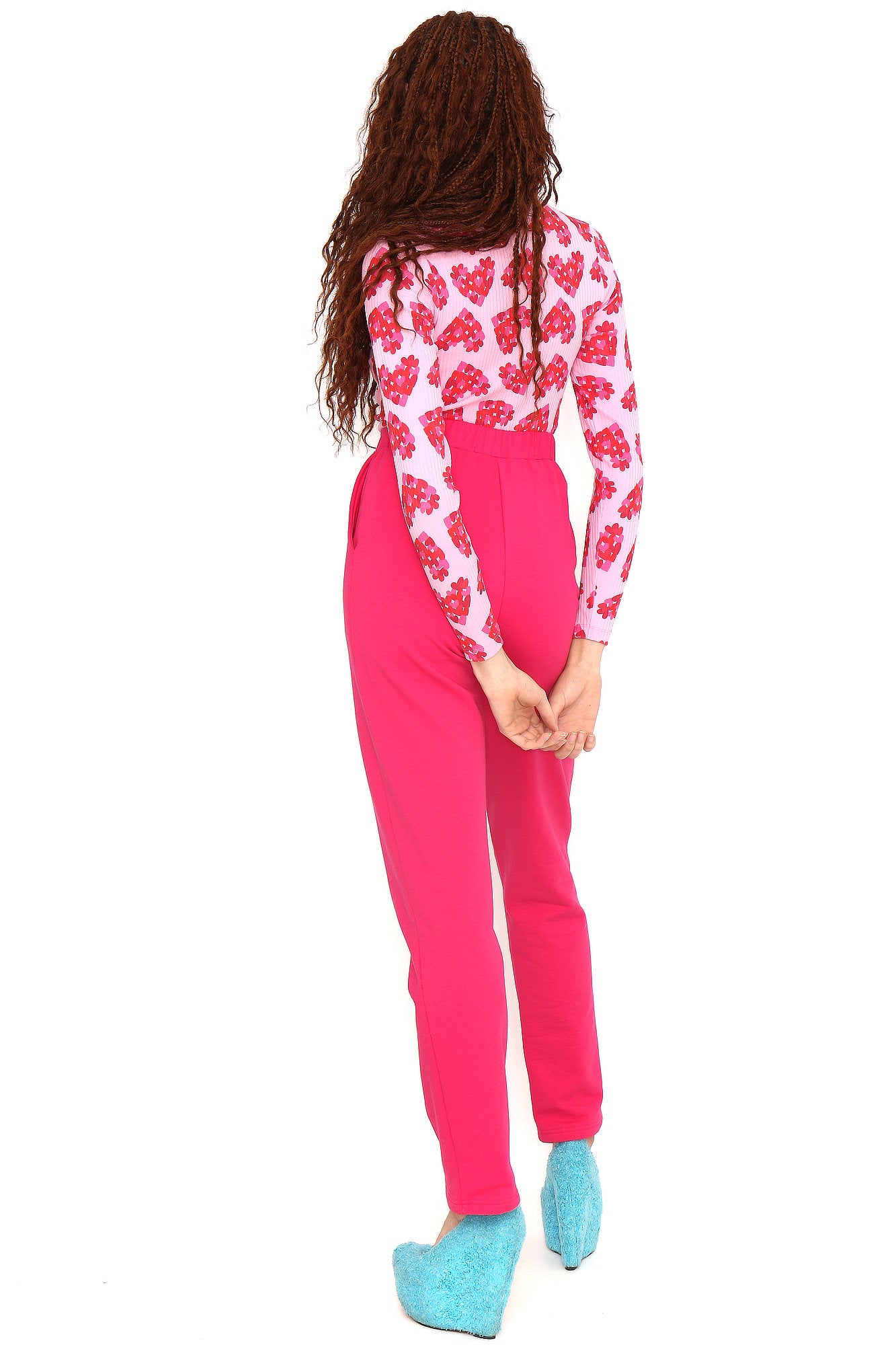 CAMISETA CANALE CORAZONES FUSCIA