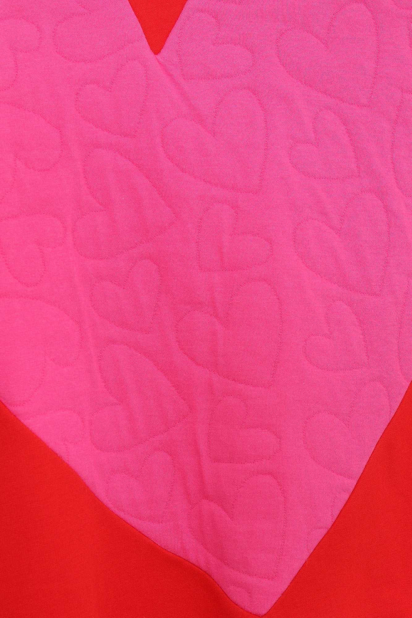 SUDADERA ROJO CORAZON GRANDE ROSA