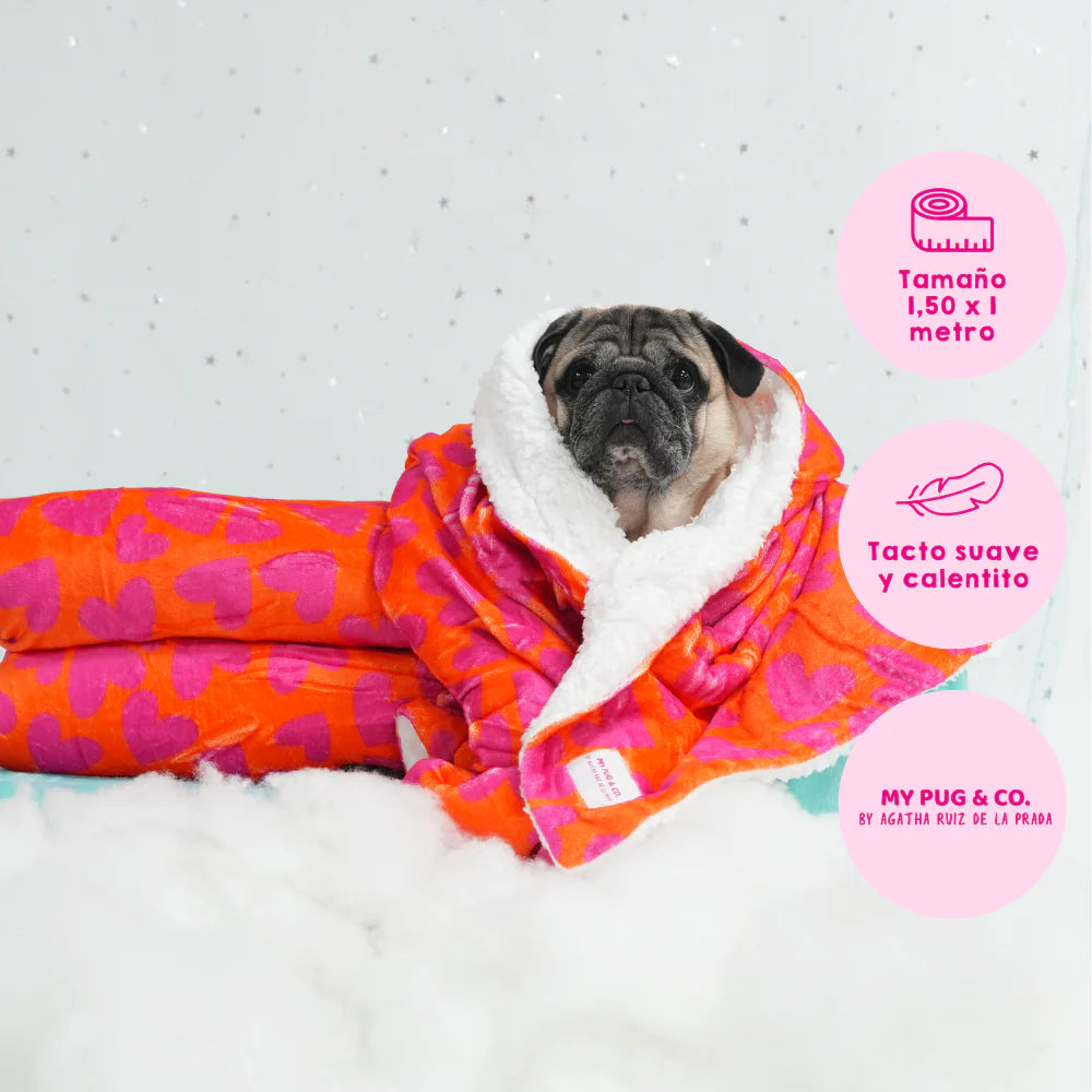 Manta Corazones para Perros