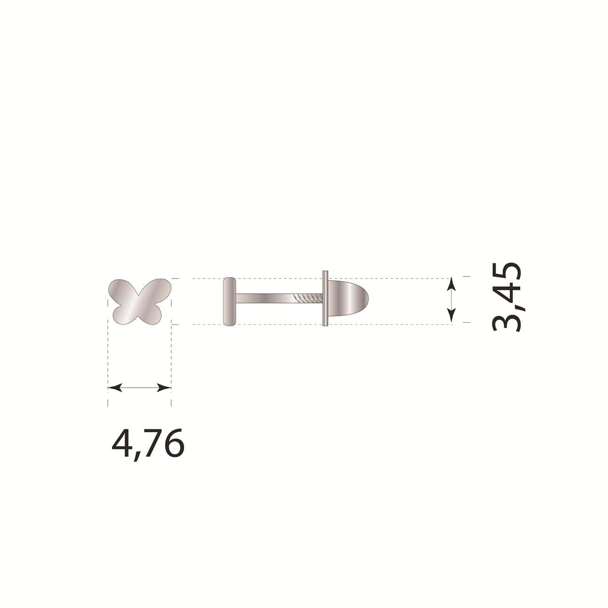 MINICHARM ROSCA MARIPOSA ROSA