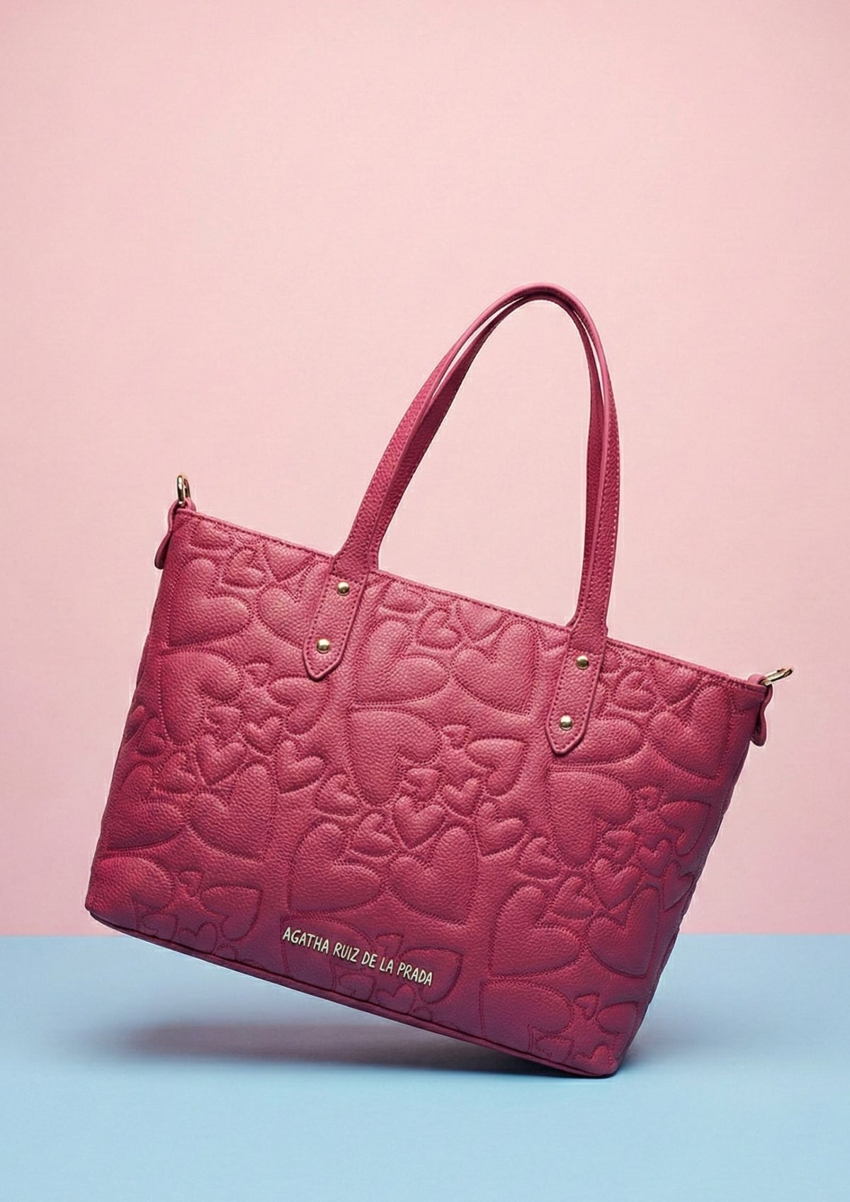 SHOPPER CORAZONES MORADO