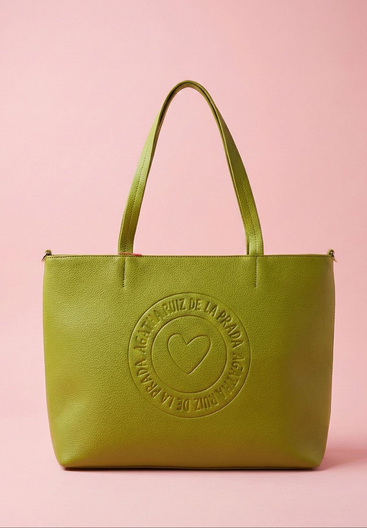 GREEN HEART LOGO SHOPPER BAG