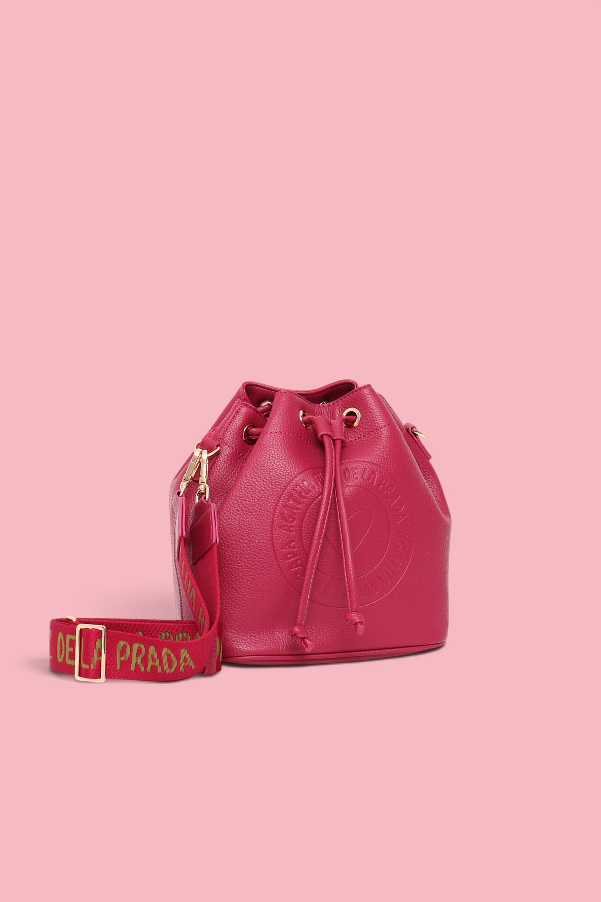 LOGO BUCKET BAG FUCHSIA