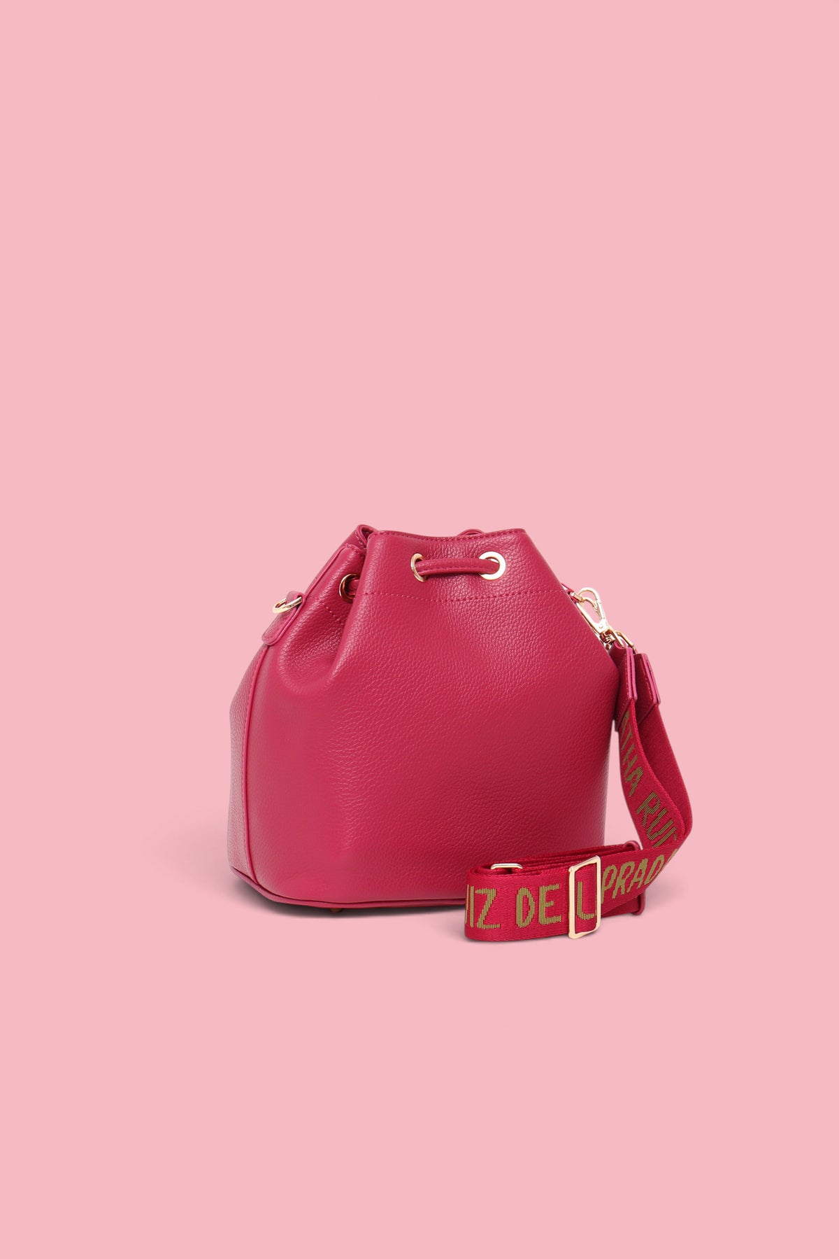 LOGO BUCKET BAG FUCHSIA