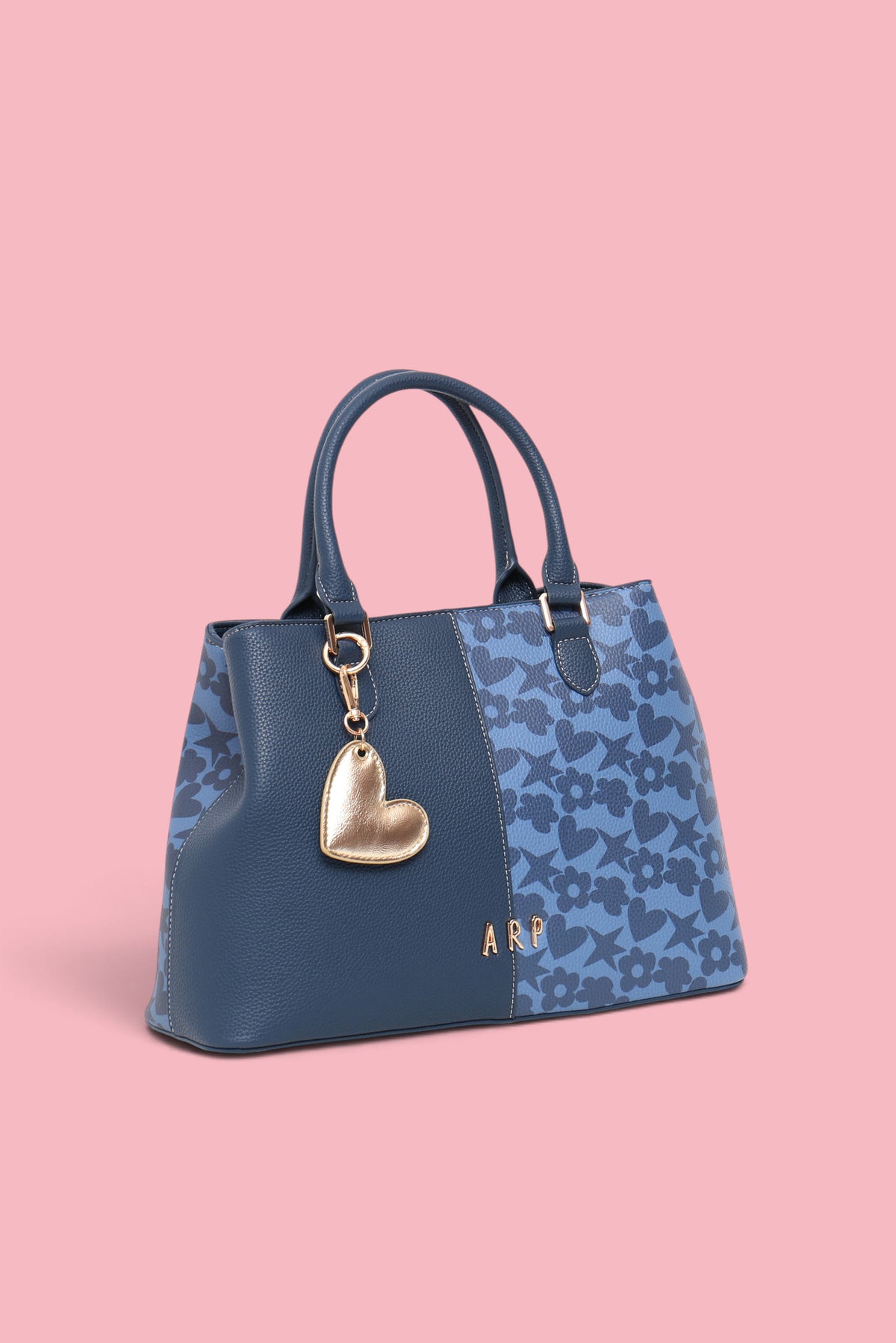 BOLSOS DOBLE ESTAMPADO AZUL