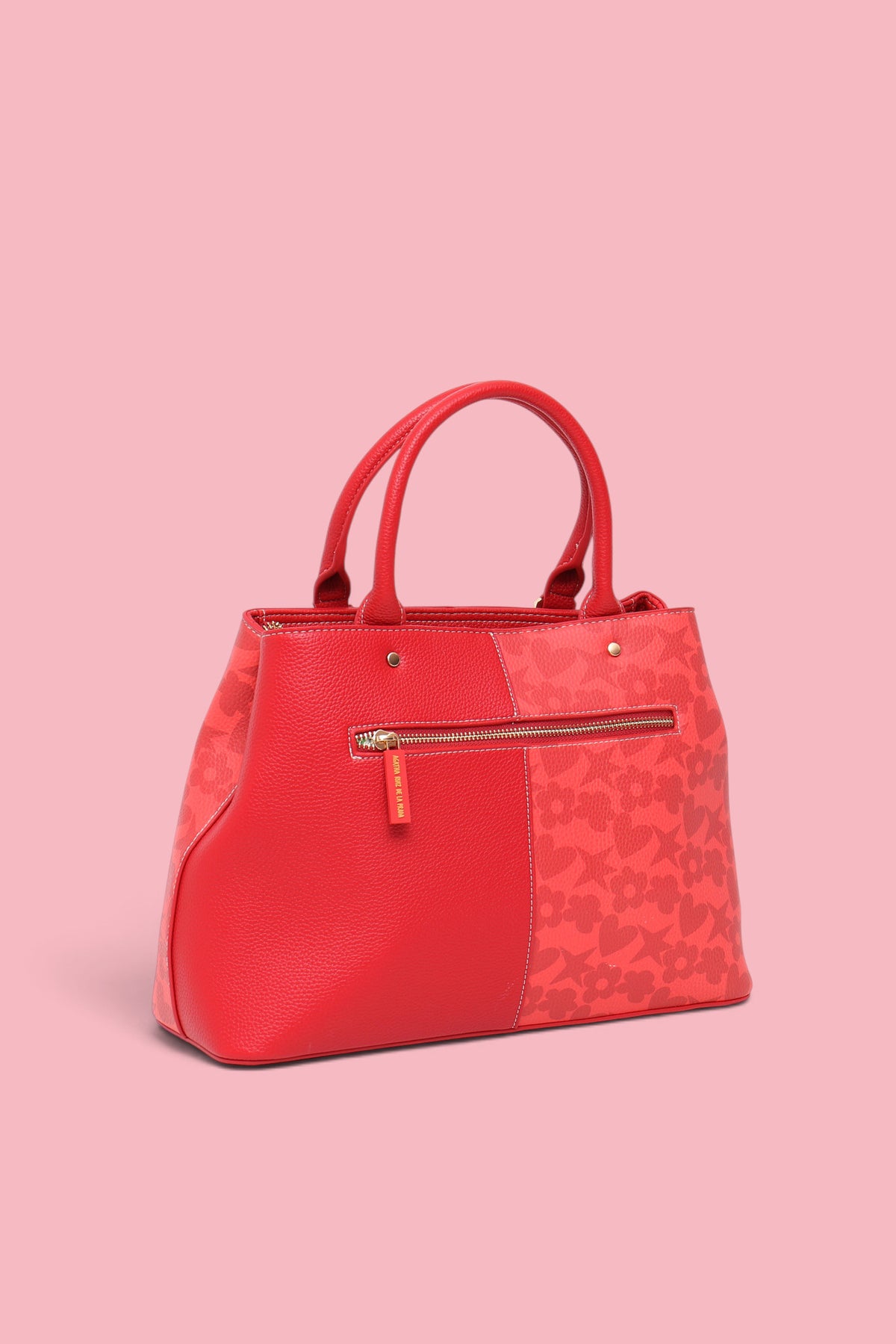 BOLSOS DOBLE ESTAMPADO ROJO