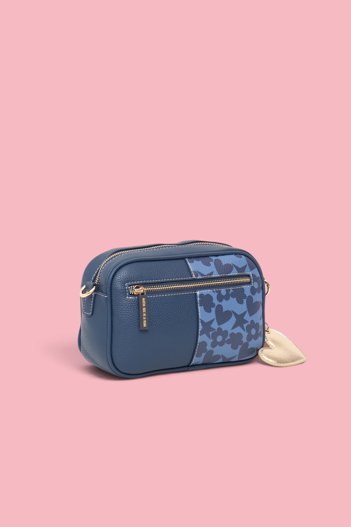DOUBLE-PRINT CROSSBODY BLUE