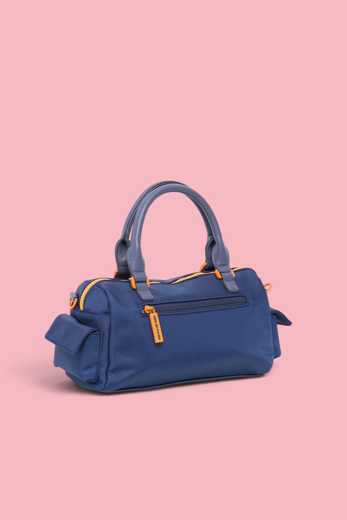 NYLON BOWLING BAG POCKETS BLUE