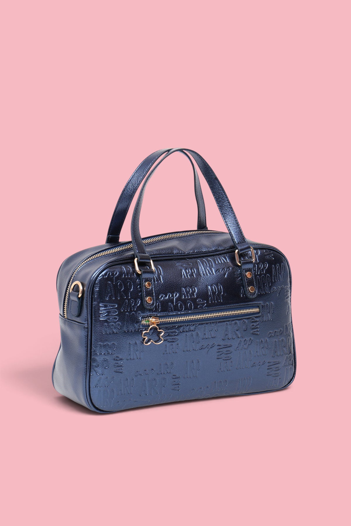 SAC TECHNIQUE EN MÉTAL À MONOGRAMME BLEU
