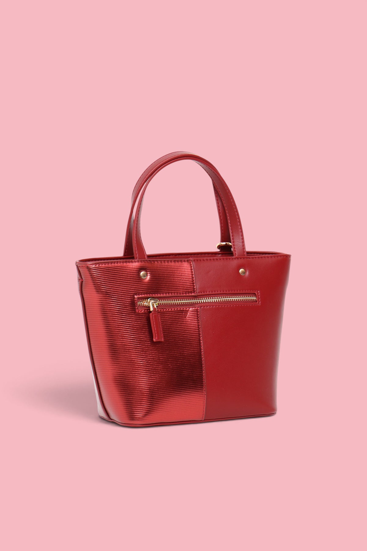 BORSA TOTE BIMATERIALE ROSSA