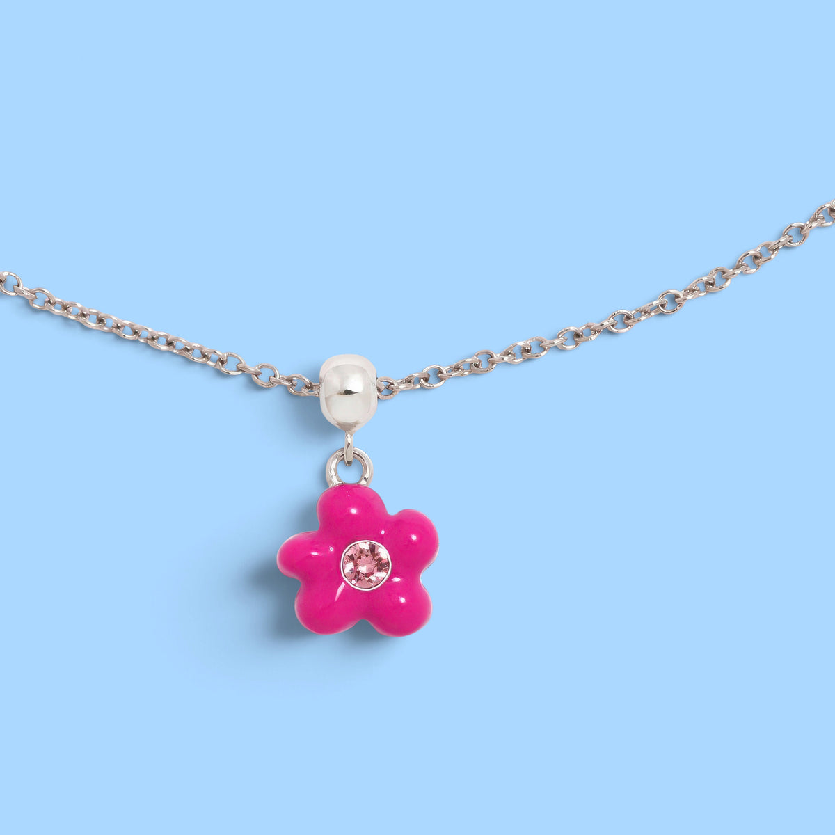 Fuchsia Flower Charm Without Chain