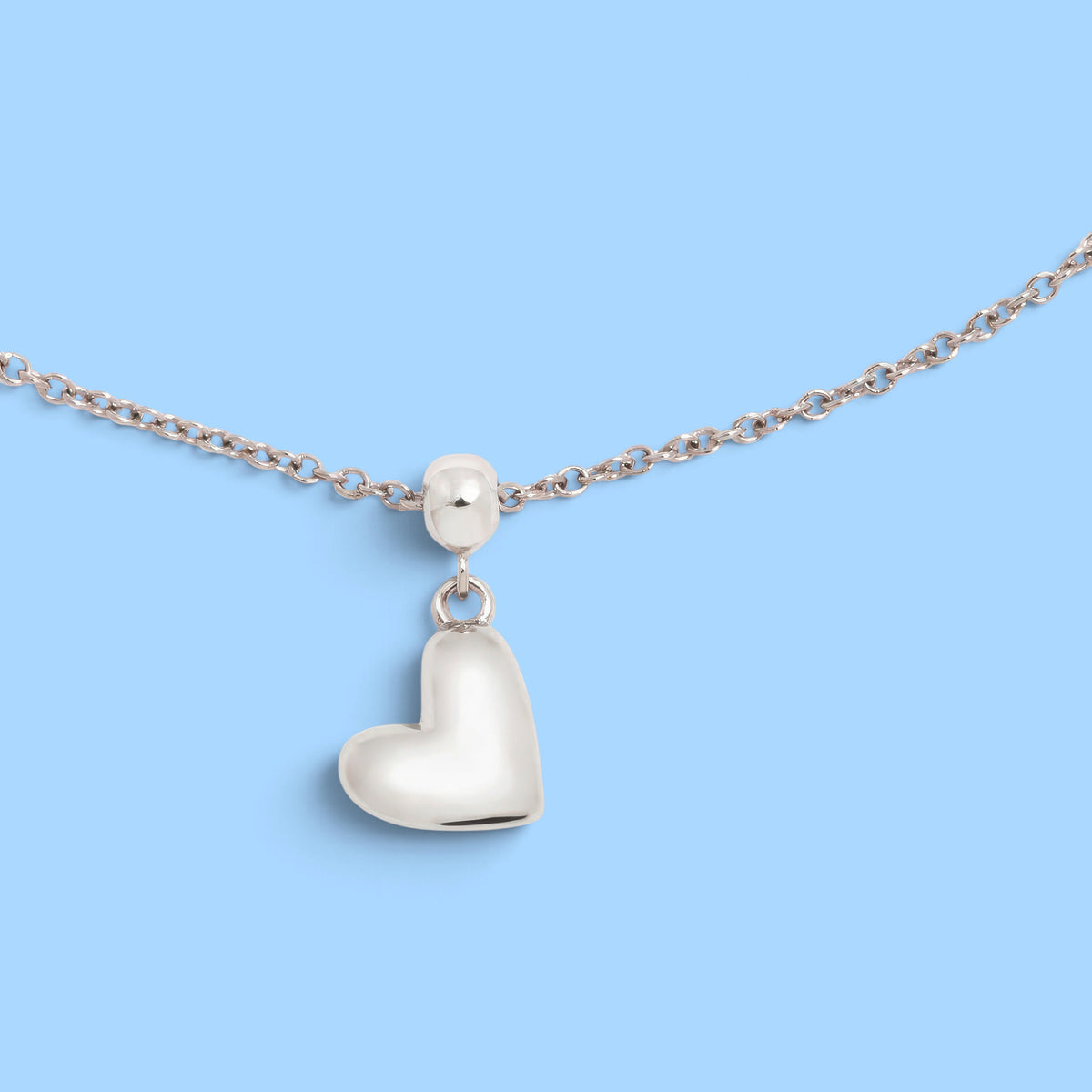 CHARM CORAZON PLATA SIN CADENA