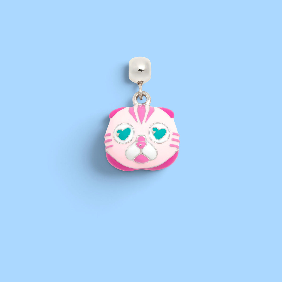 Charm chat plume sans chaîne