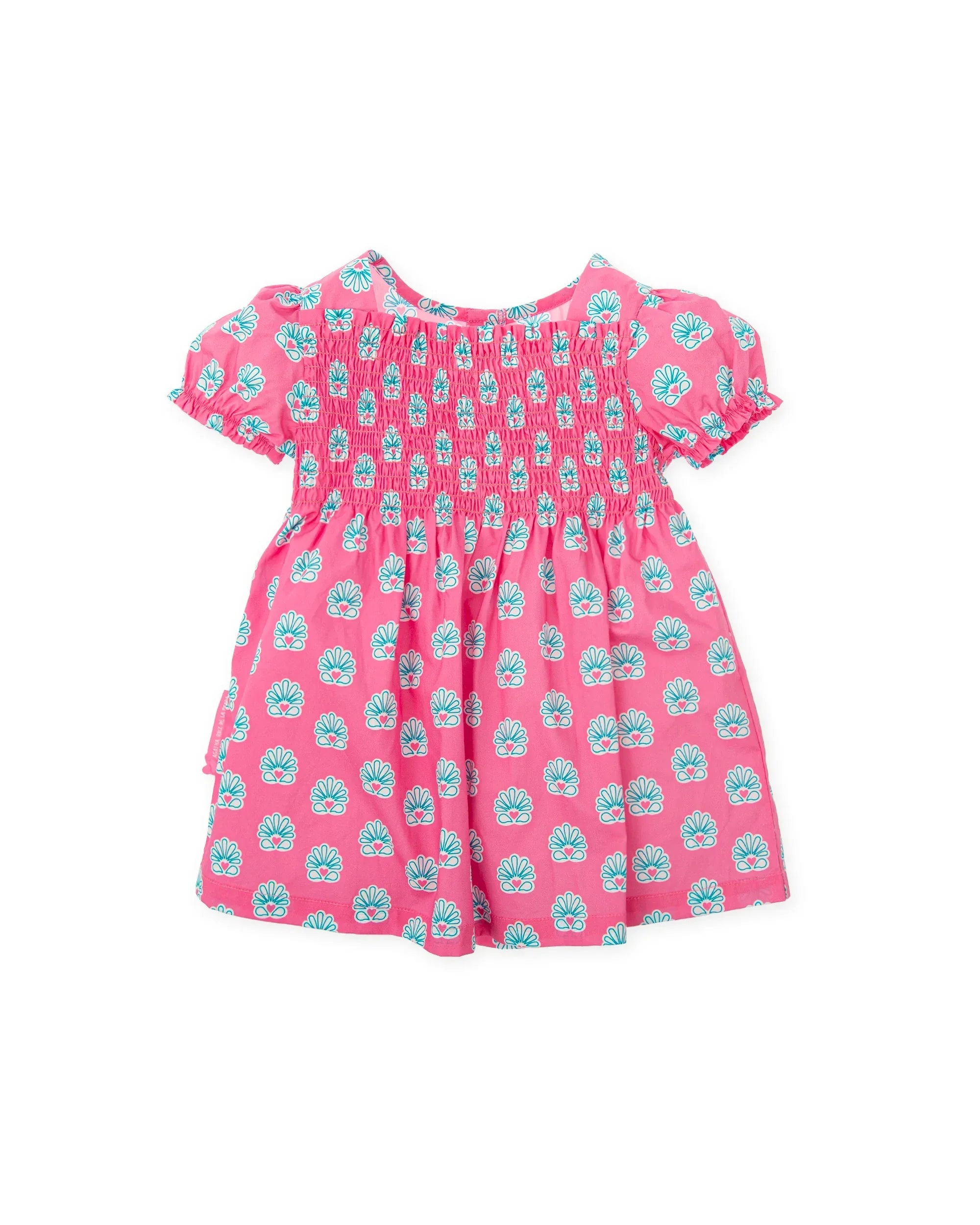 VESTIDO M/C POPELIN FUCSIA ESTAMPADO INDIA - Agatha Ruiz de la Prada