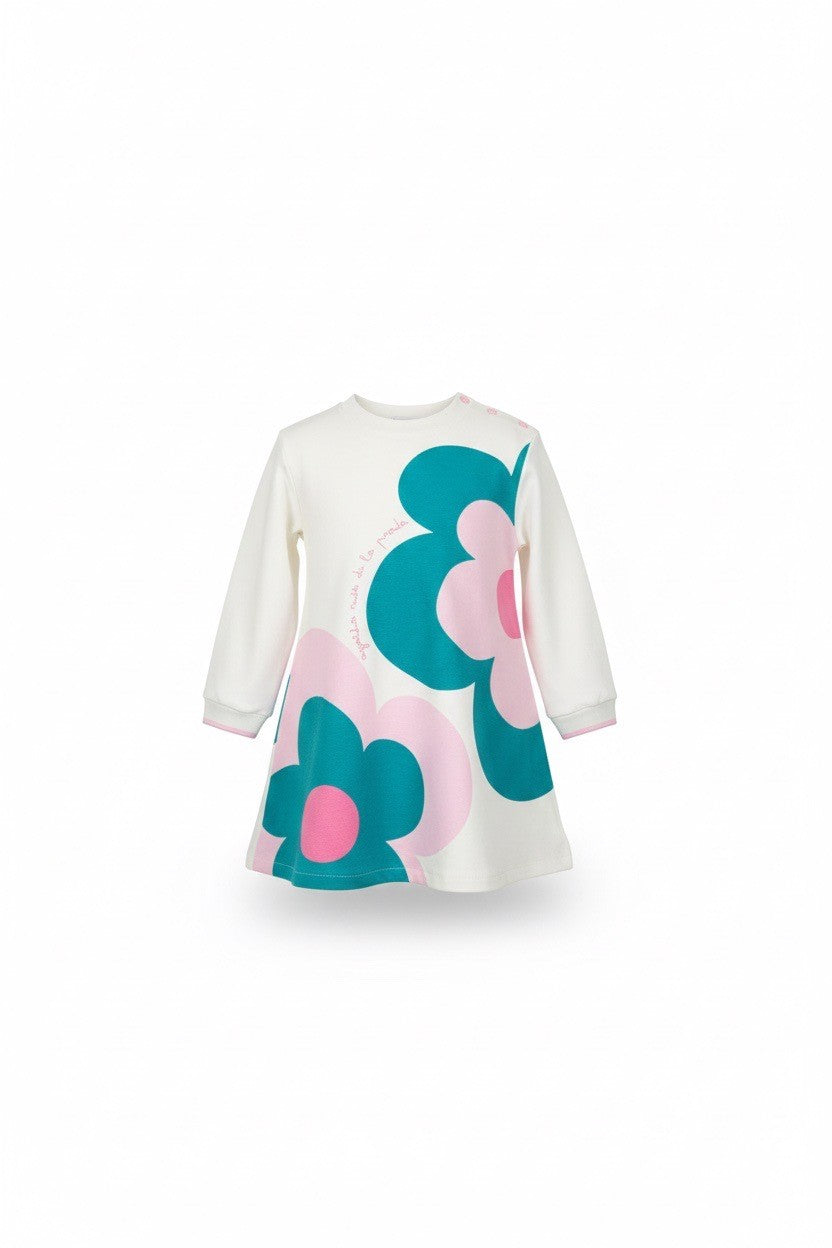 VESTIDO M/L GARDEN 2 FLORES