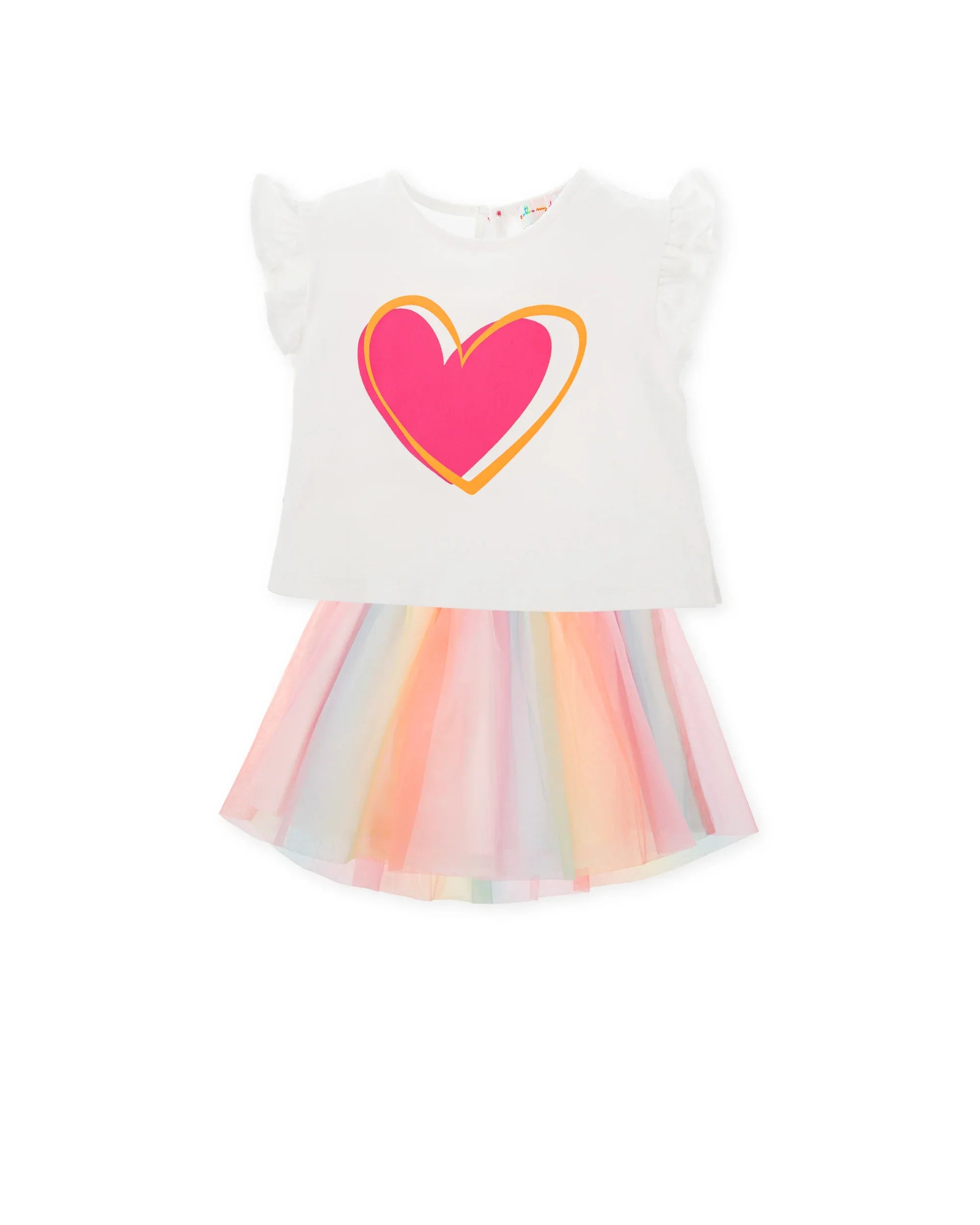 CONJUNTO FALDA TUL + CAMISETA CORAZON - Agatha Ruiz de la Prada