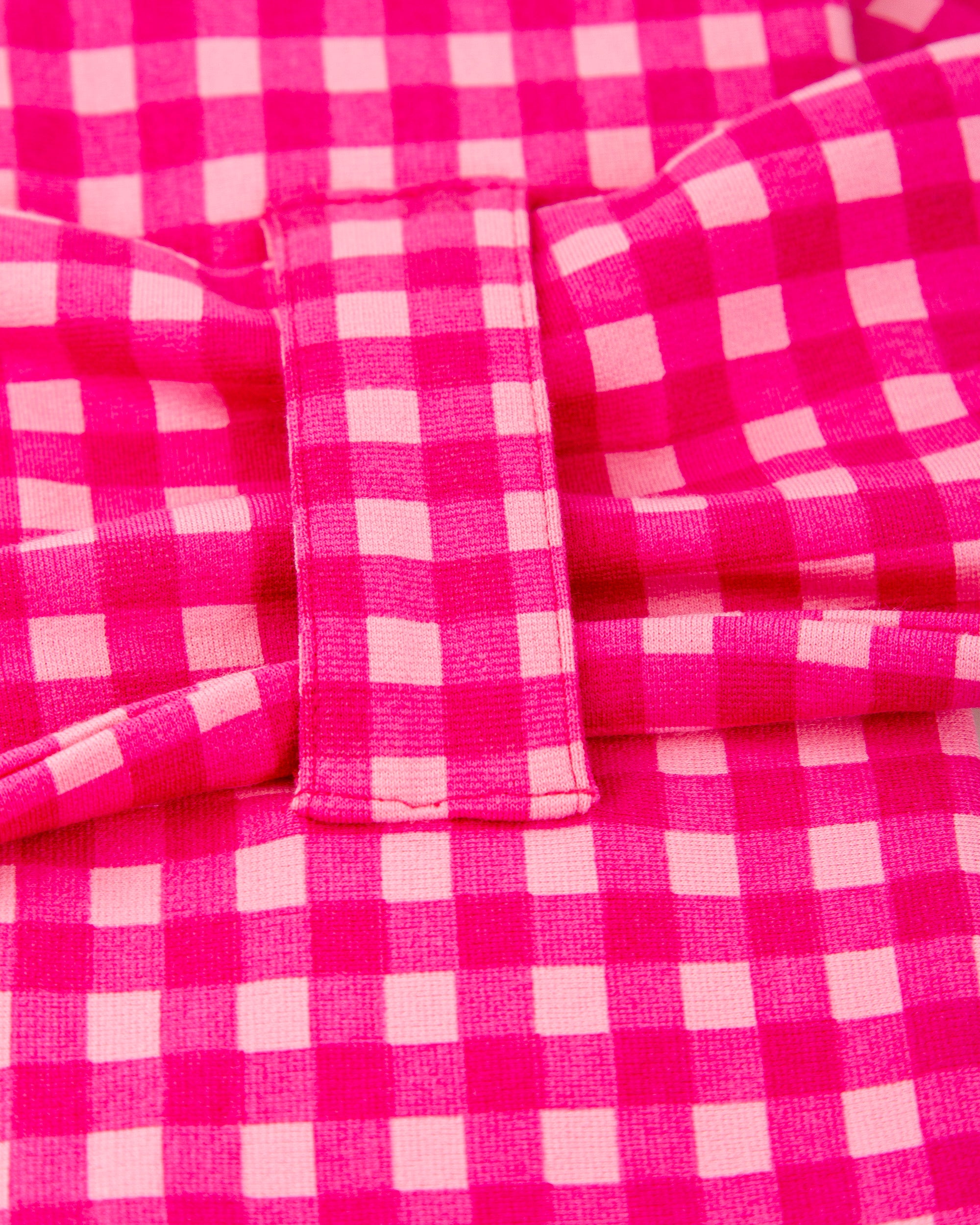 CONJUNTO GORRO Y BUFANDA CUADROS FUCSIA