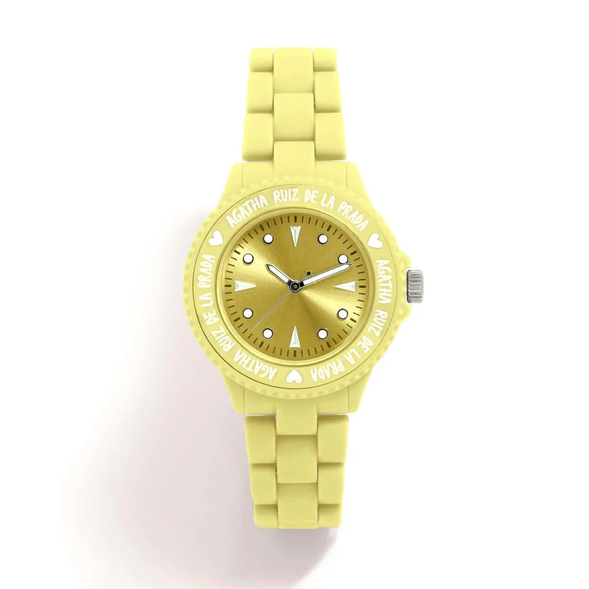 RELOJ PLASTICO AMARILLO