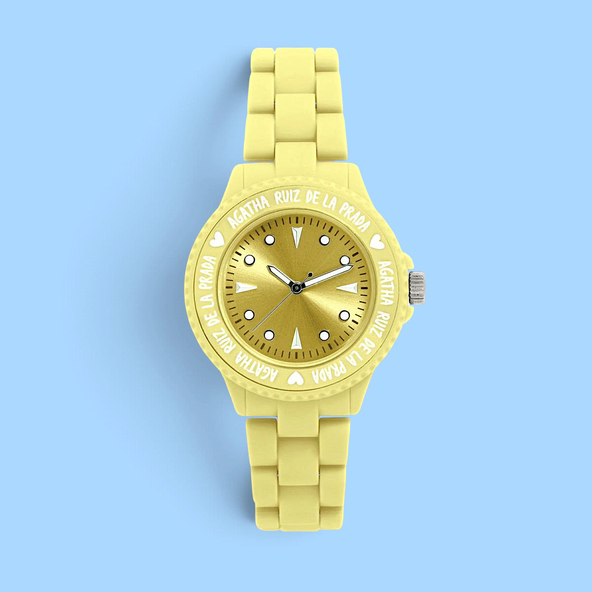OROLOGIO IN PLASTICA GIALLO