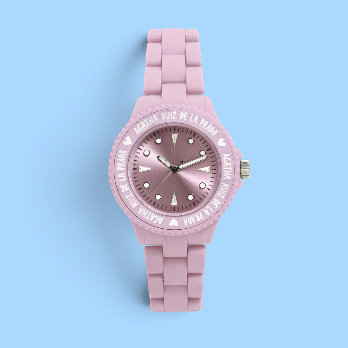 MONTRE EN PLASTIQUE ROSE