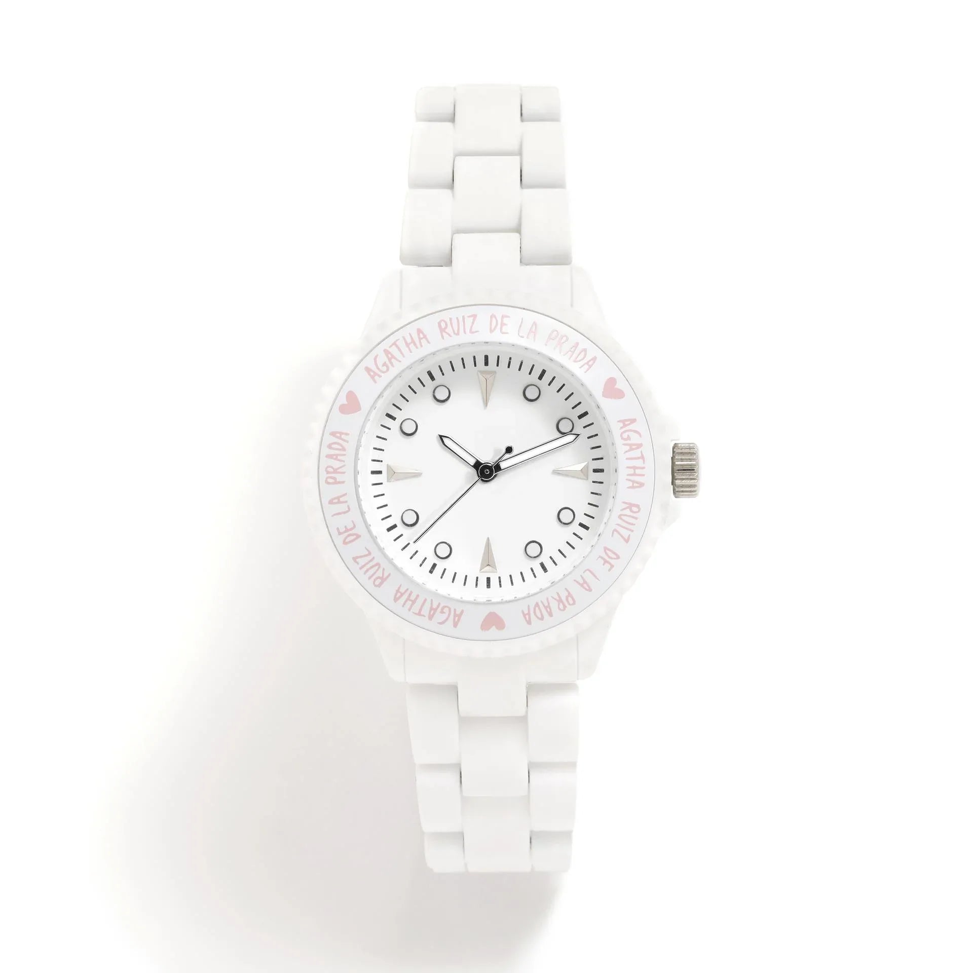 RELOJ PLASTICO BLANCO