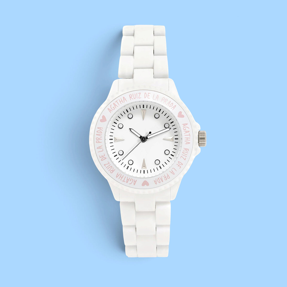 OROLOGIO IN PLASTICA BIANCO