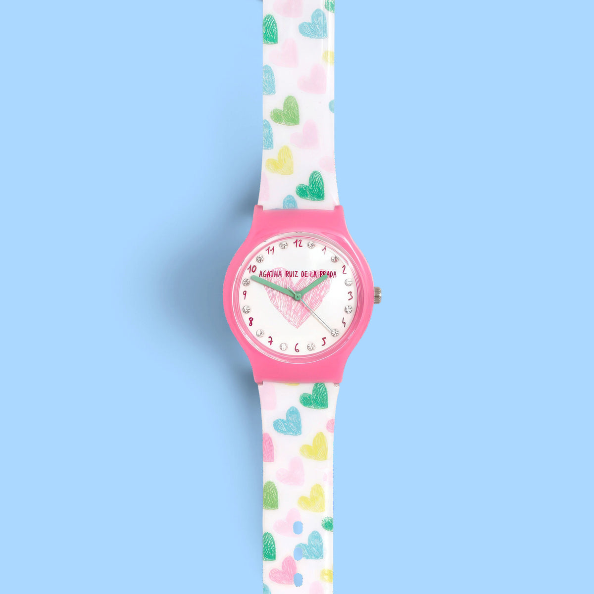 Orologio Flip Cuori con Zirconi