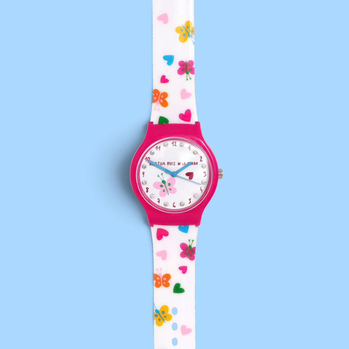 Montre Flip Papillons Zirconites