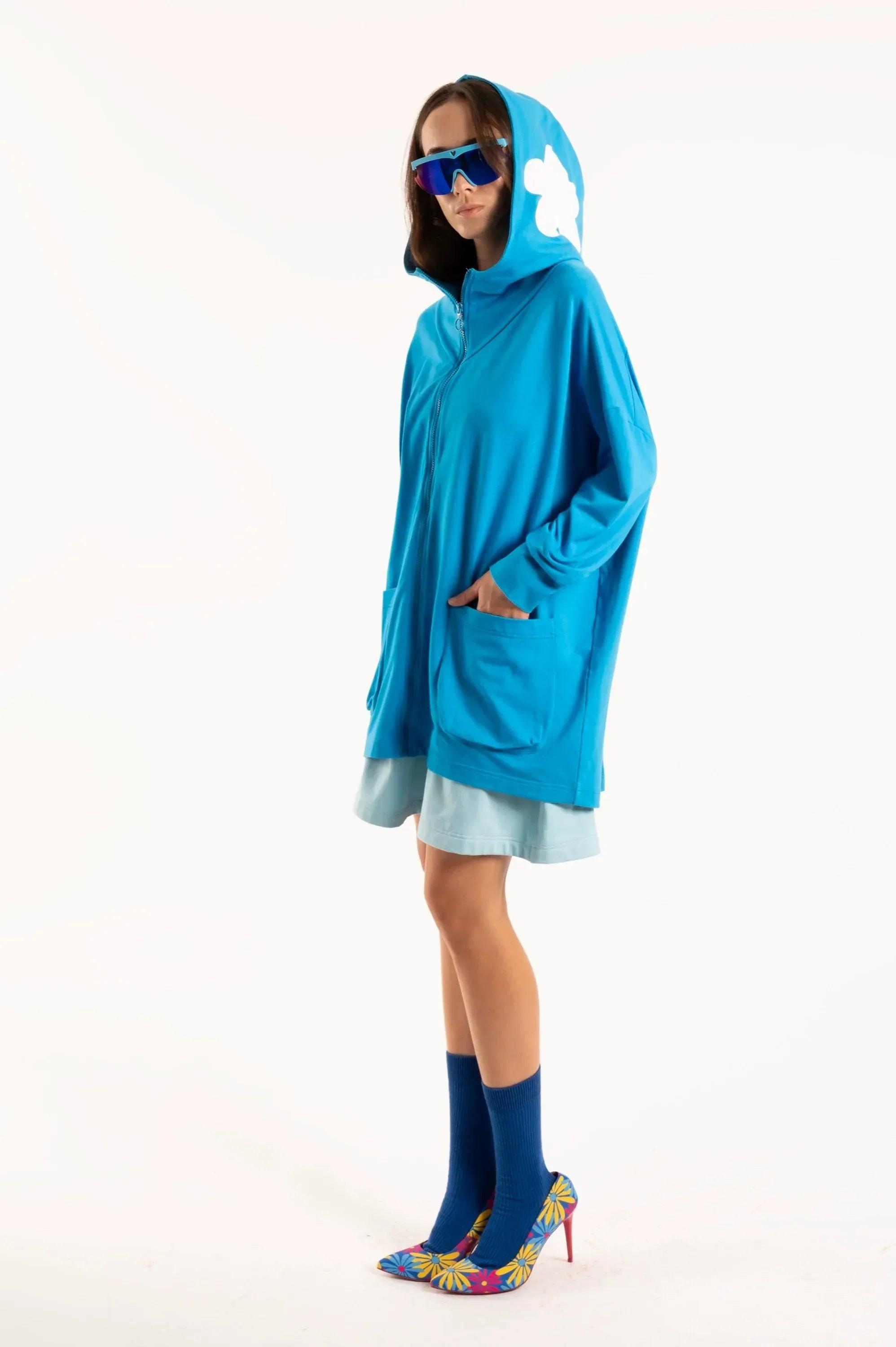 OVERSIZE CLOUD BLUE SWEATSHIRT