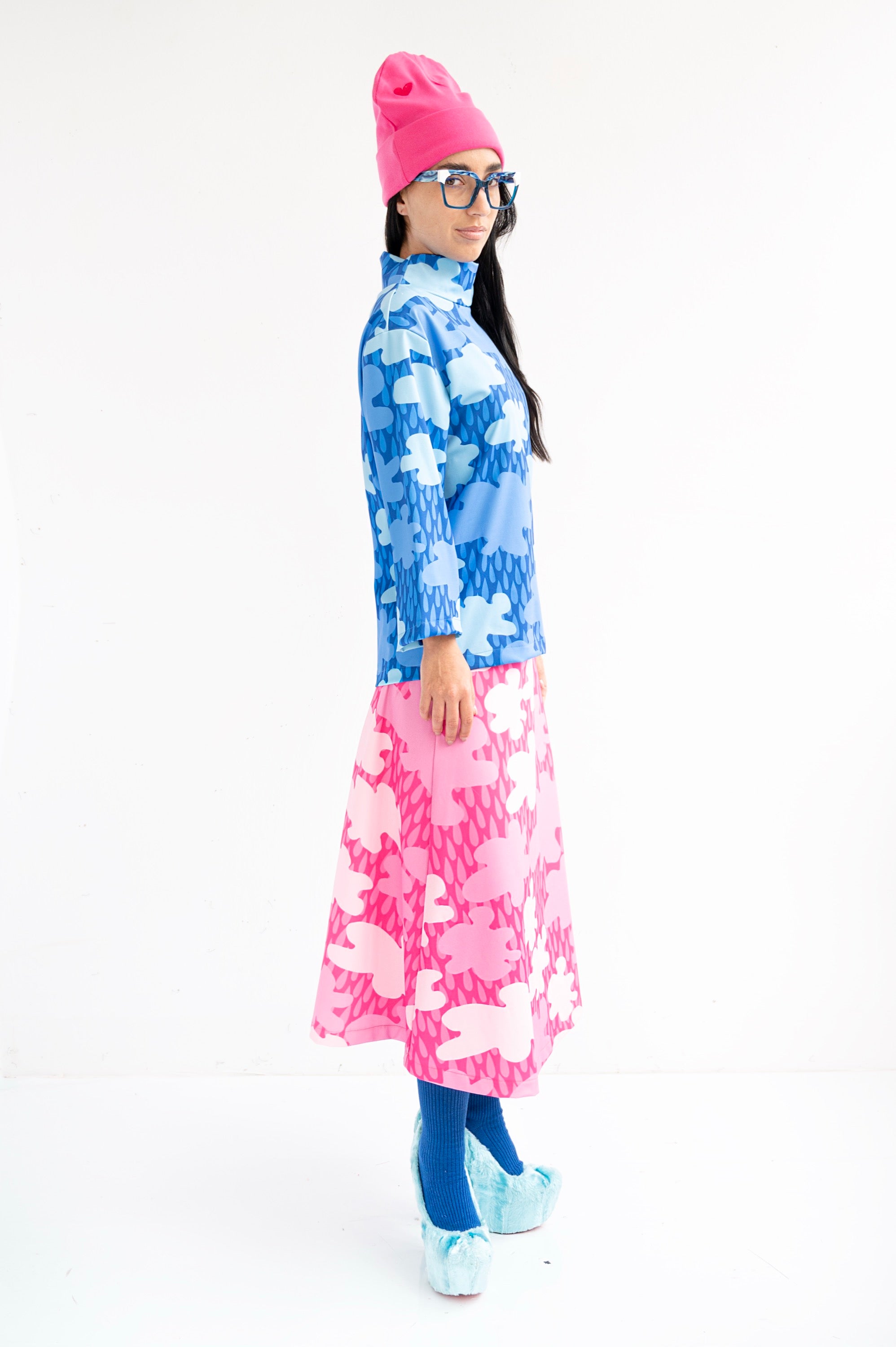 BLUE CLOUD PRINTED BODY